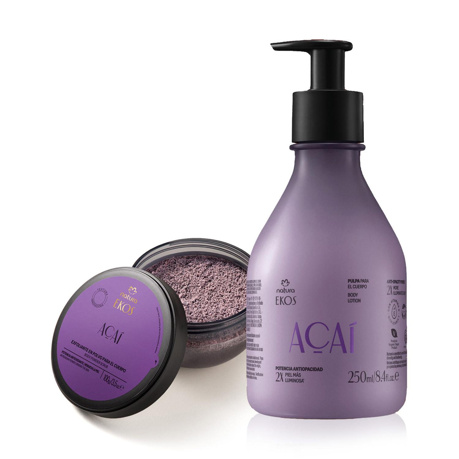 EKOS ASAI CREMA CUERPO CON EXFOLIANTE EN POLVO - 1