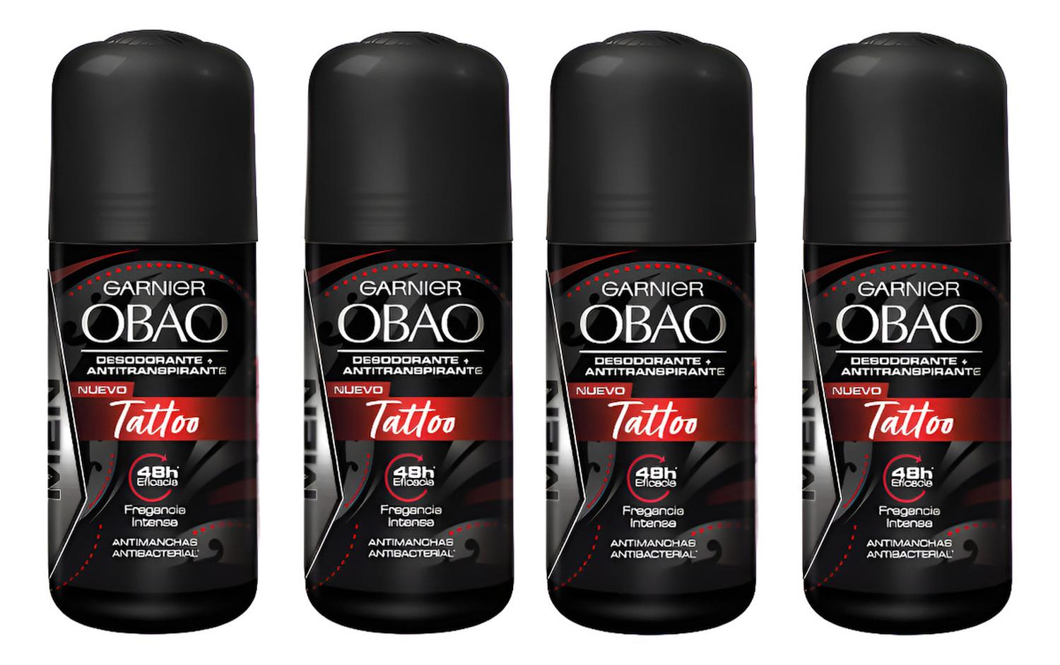 GARNIER DESODORANTE ROLL ON HOMBRE TATTO X4 UND - 1