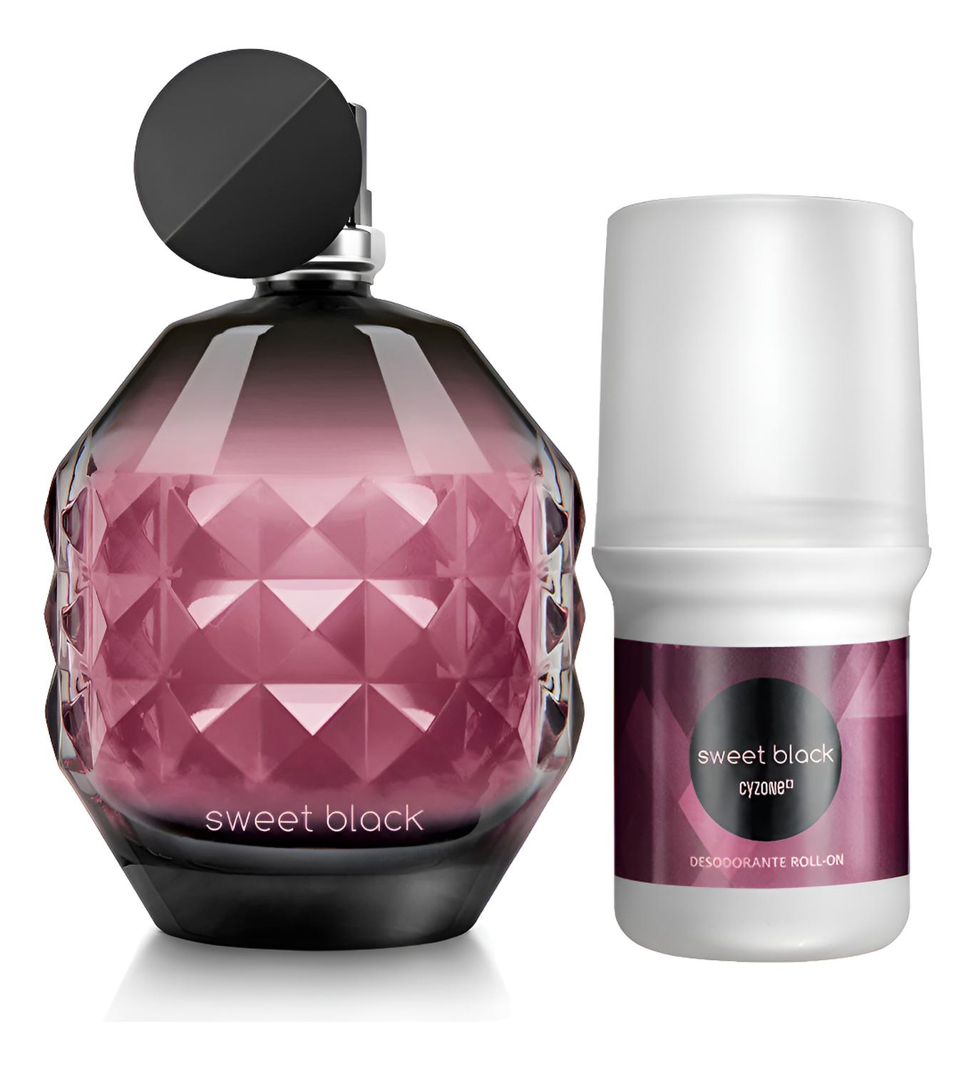 SWEET BLACK PERFUME MUJER CON DESODORANTE CYZONE - 1