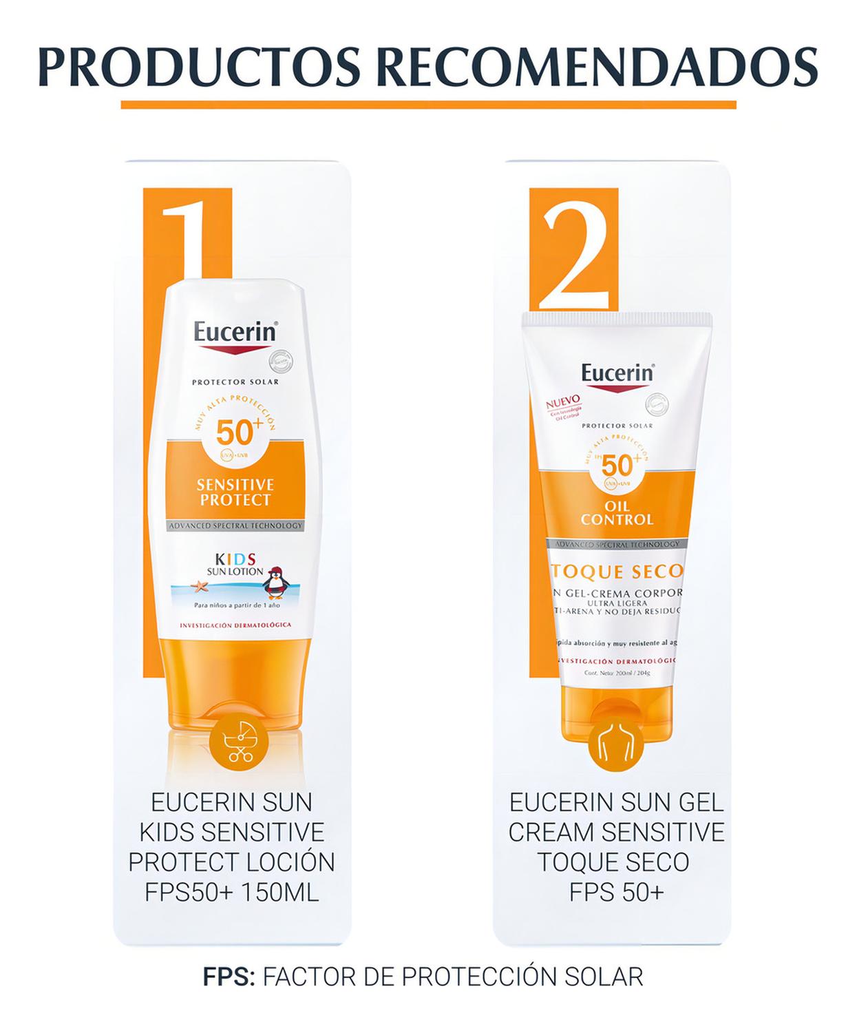 EUCERIN SUN CONTROL PROTECTOR SOLAR FACIAL CLARO FPS50+ 50ML - 2