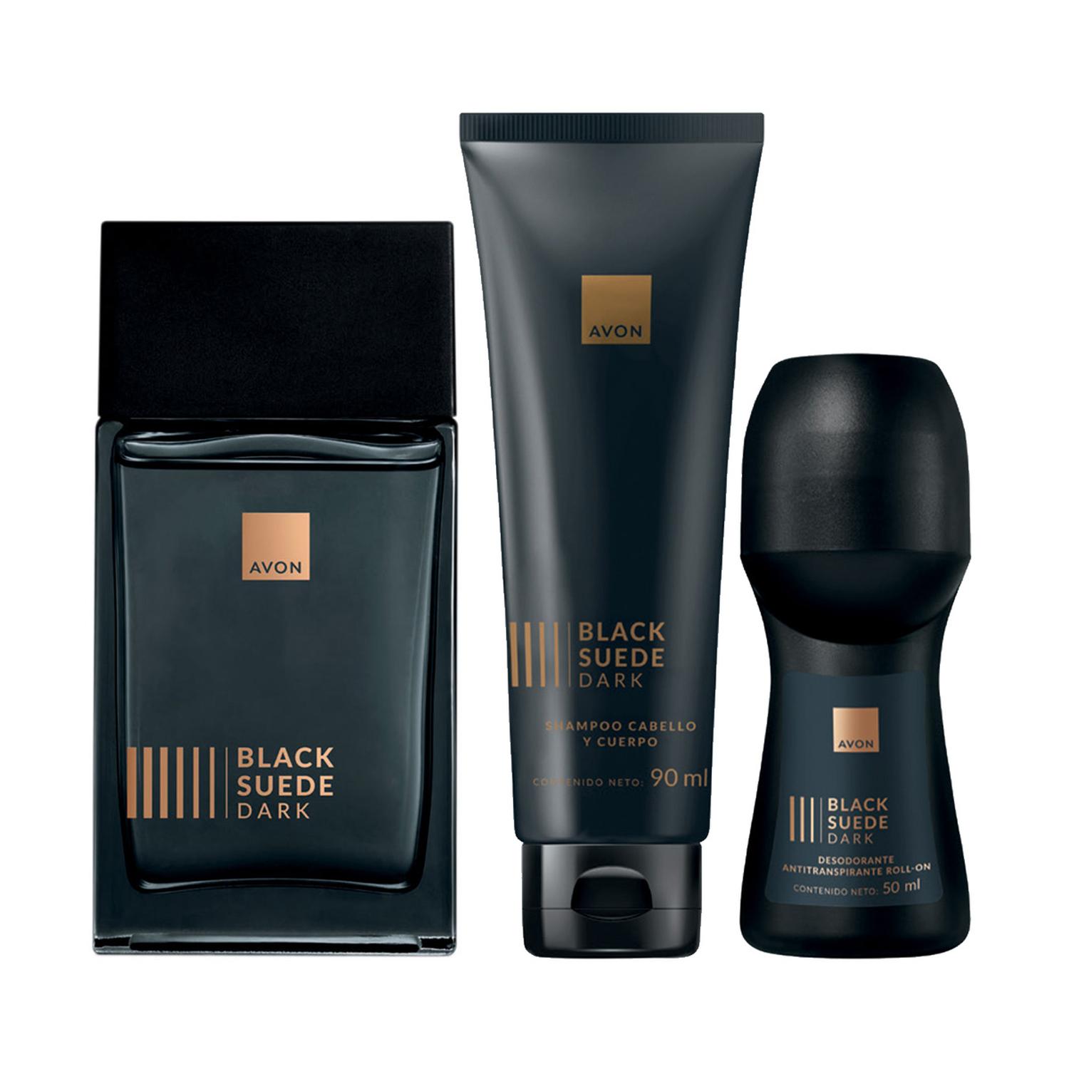 BLACK SUEDE DARK PERFUME CON SHAMPOO Y DESODORANTE - 1
