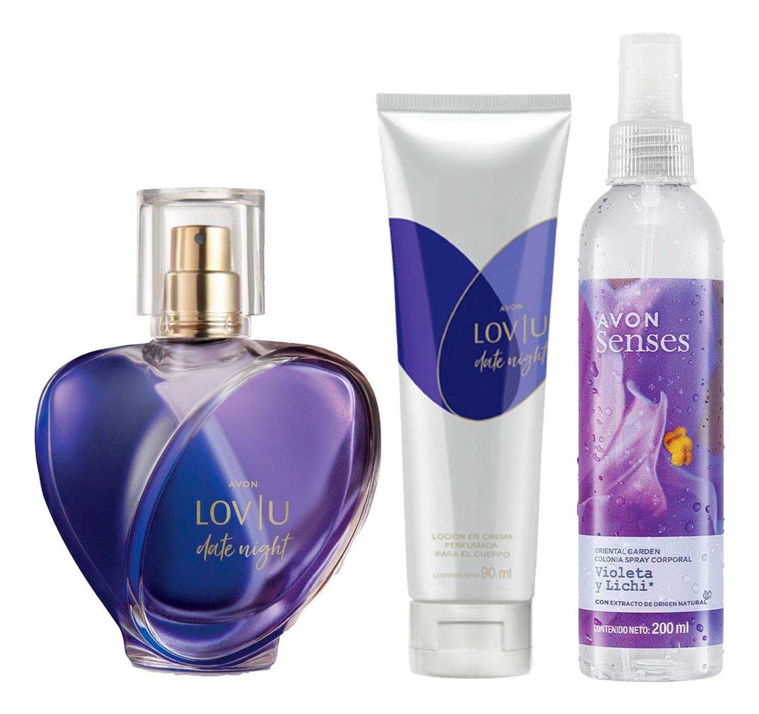 LOV U DATE NIGHT PERFUME DE MUJER CON CREMA Y SPRAY - 1