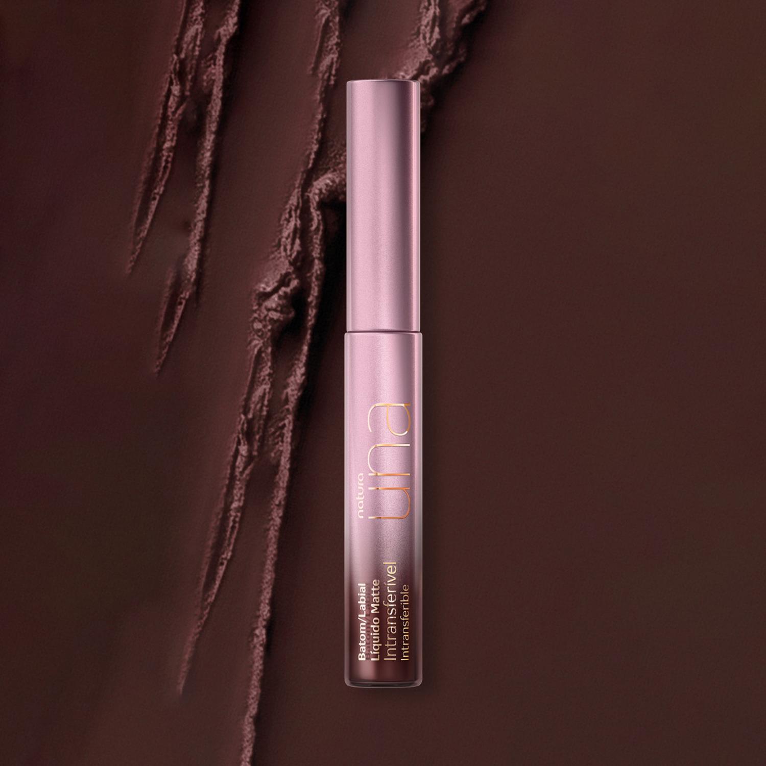 LABIAL LÍQUIDO MATE INTRANSFERIBLE MARRÓN 10M - 2
