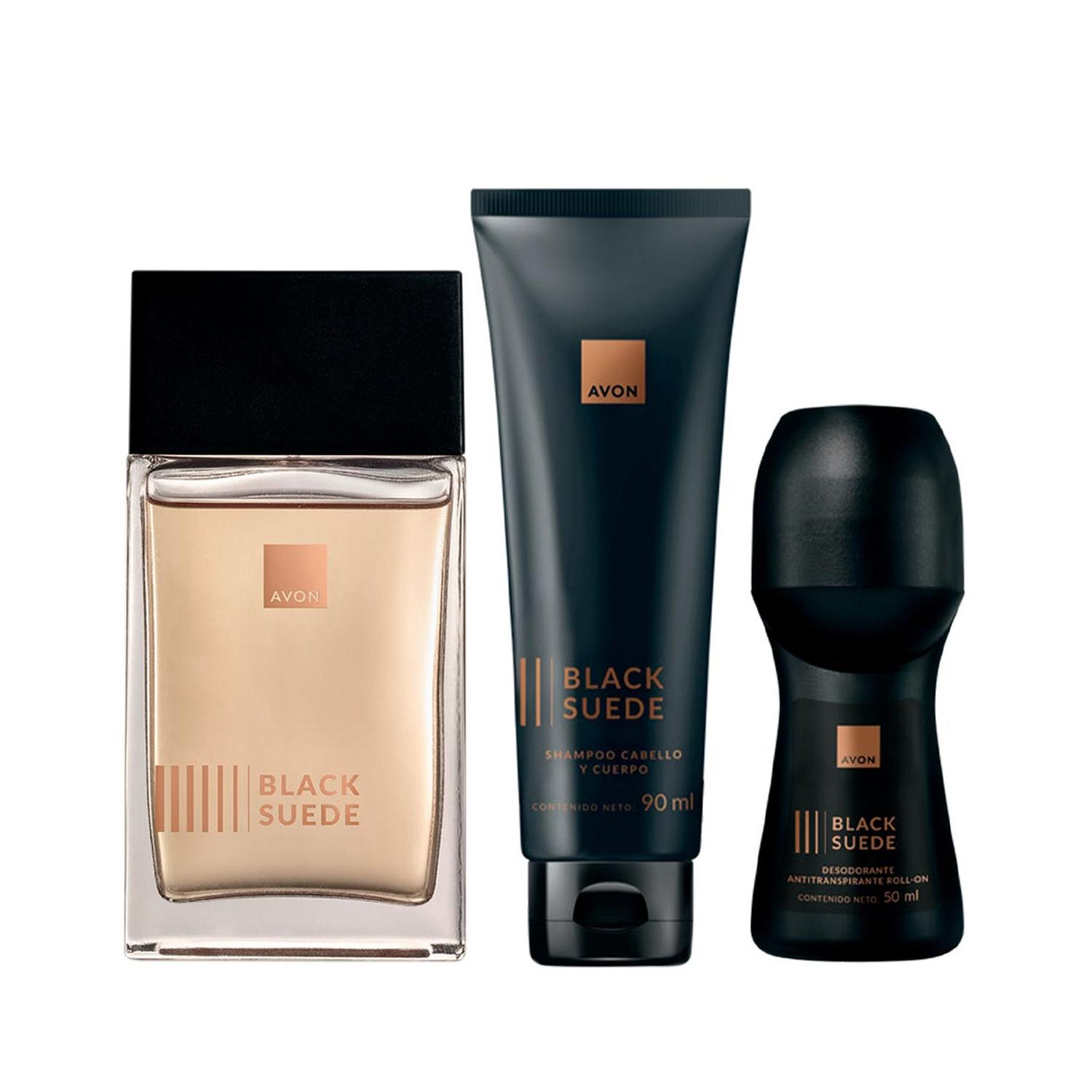 BLACK SUEDE FRAGANCIA DE HOMBRE CON DEO Y SHAMPOO - 1