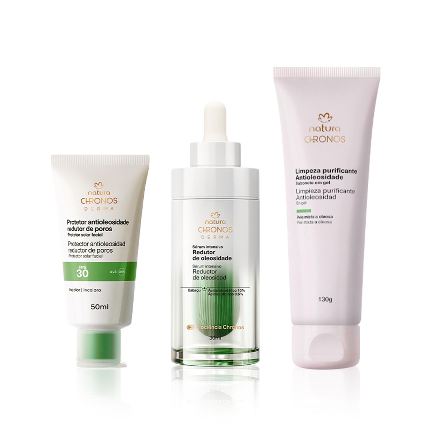 KIT CHRONOS ANTIOLESIDAD LIMPIADOR CON SERUM Y PROTECTOR SOLAR - 1