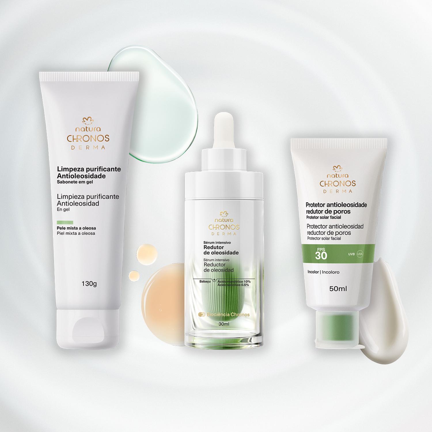 KIT CHRONOS ANTIOLESIDAD LIMPIADOR CON SERUM Y PROTECTOR SOLAR - 2