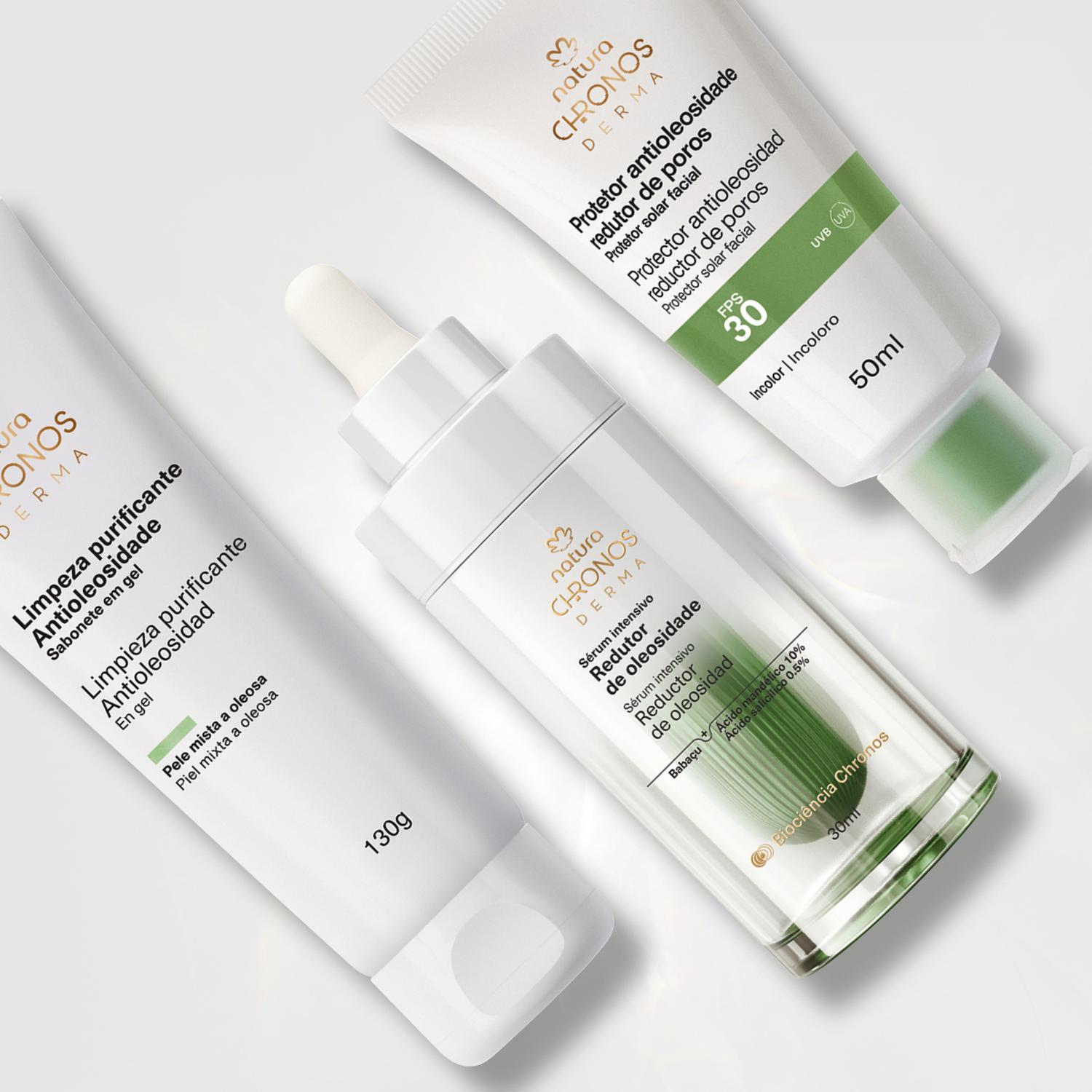 KIT CHRONOS ANTIOLESIDAD LIMPIADOR CON SERUM Y PROTECTOR SOLAR - 3