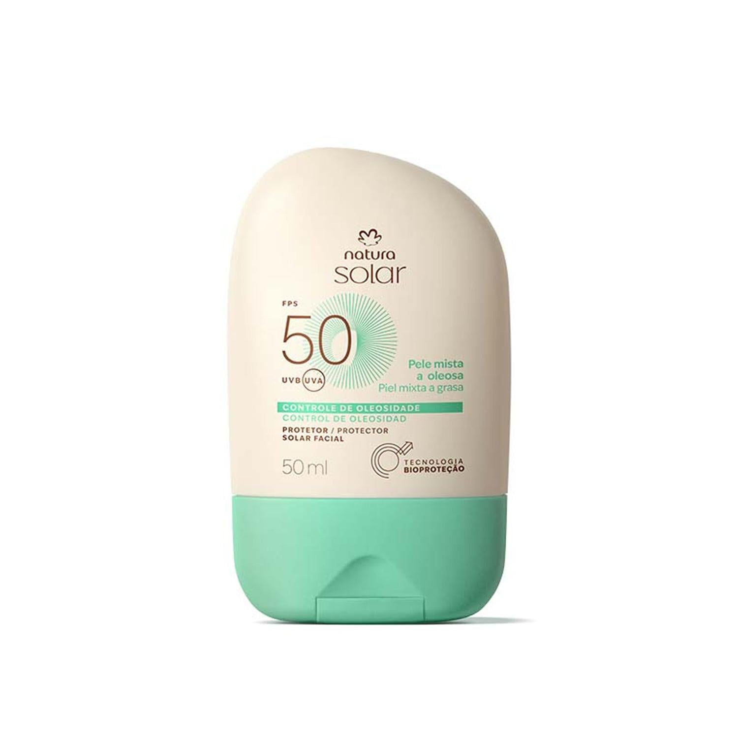 PROTECTOR SOLAR FACIAL PIEL MIXTA A OLEOSA FPS 50 NATURA SOLAR - 1
