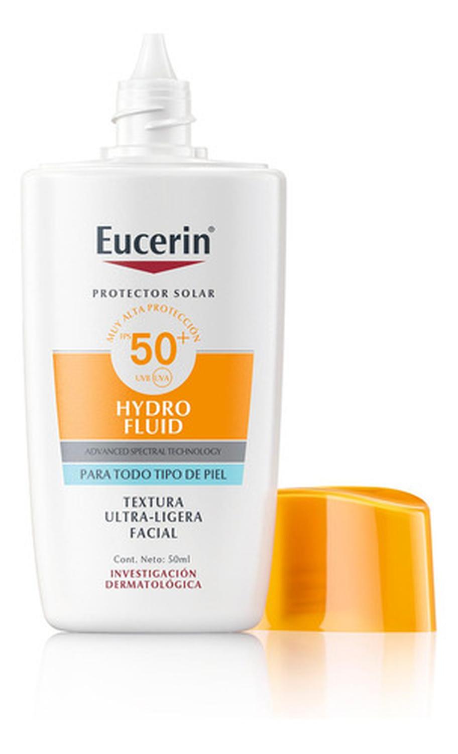 EUCERIN PROTECTOR SOLAR FACIAL HYDRO FLUID FPS50+ 50 ML - 5