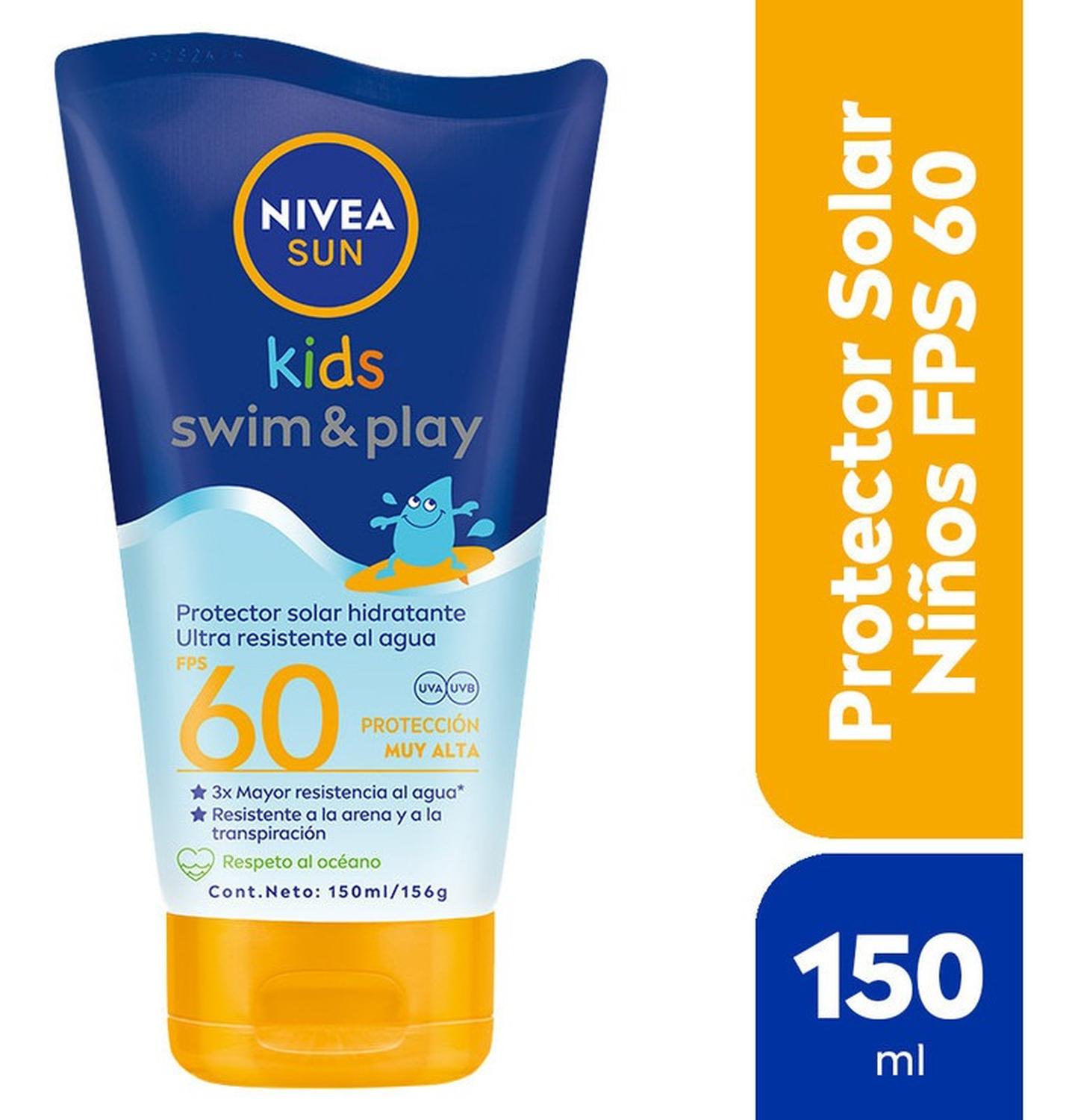 PROTECTOR SOLAR NIVEA SUN KIDS SWIM Y PLAY FPS 60 - 150ML - 2