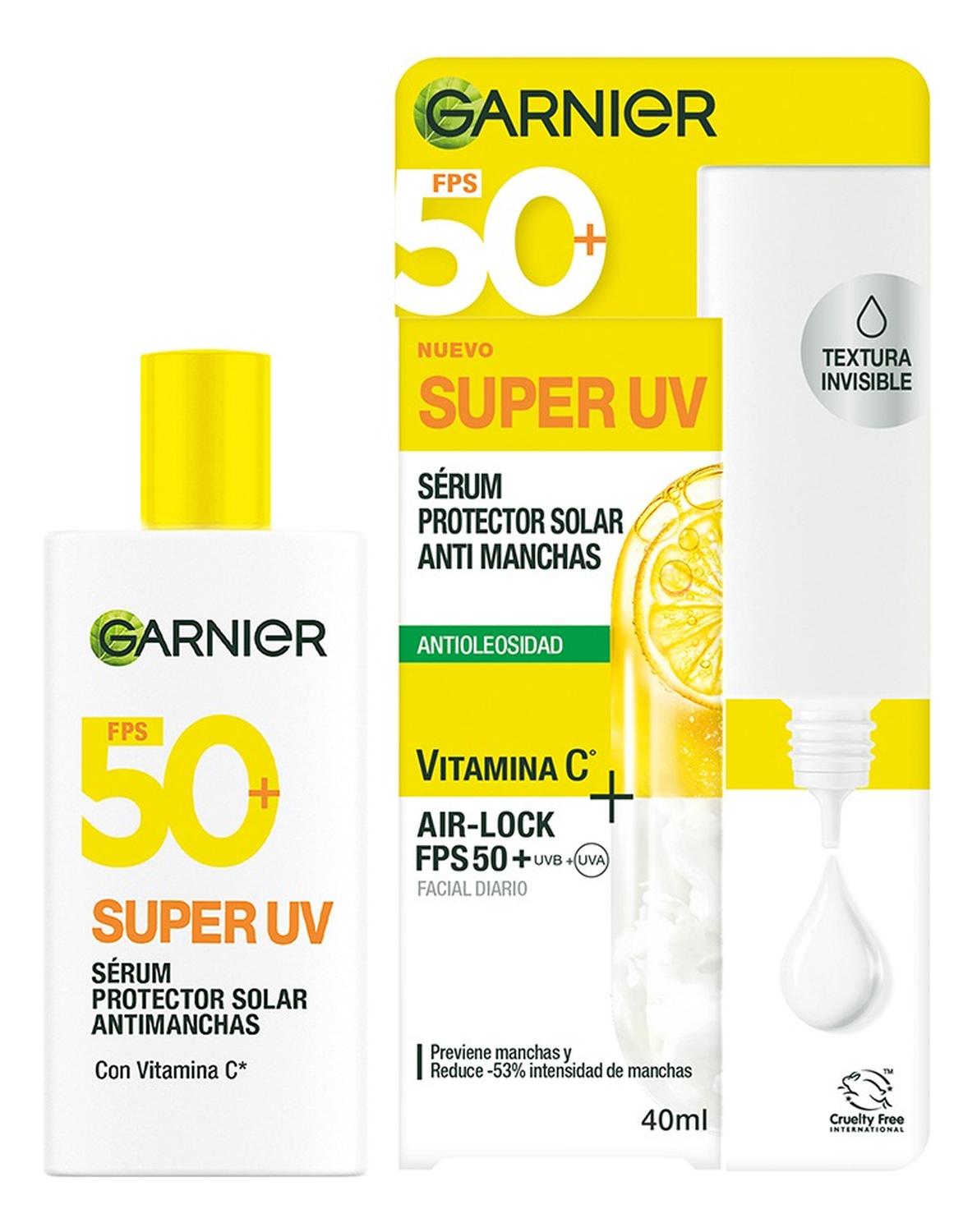 PROTECTOR SOLAR GARNIER SUPER UV FLUIDO INVISIBLE FPS50+ - 2