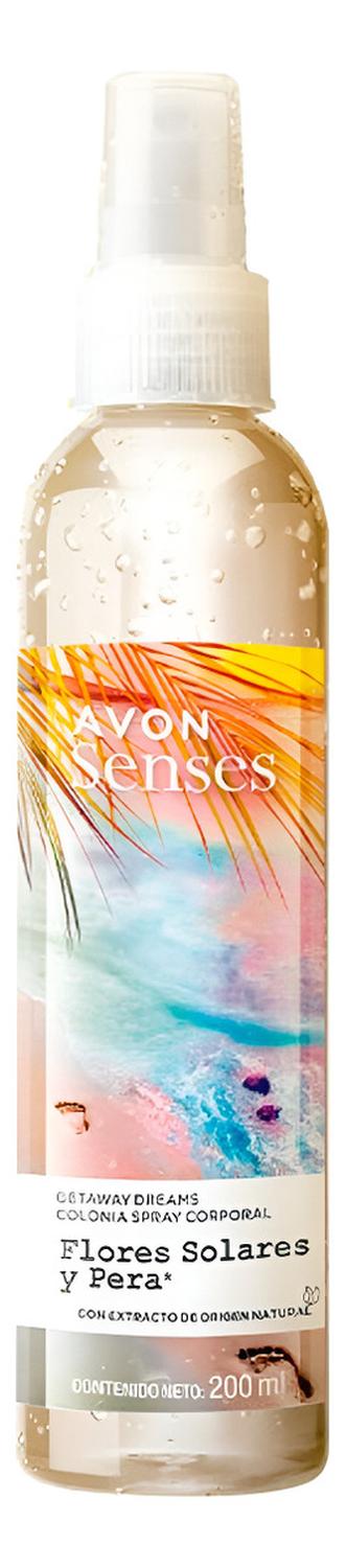 AVON SENSES FLORES SOLARES Y PERA COLONIA CORPORAL 200ML