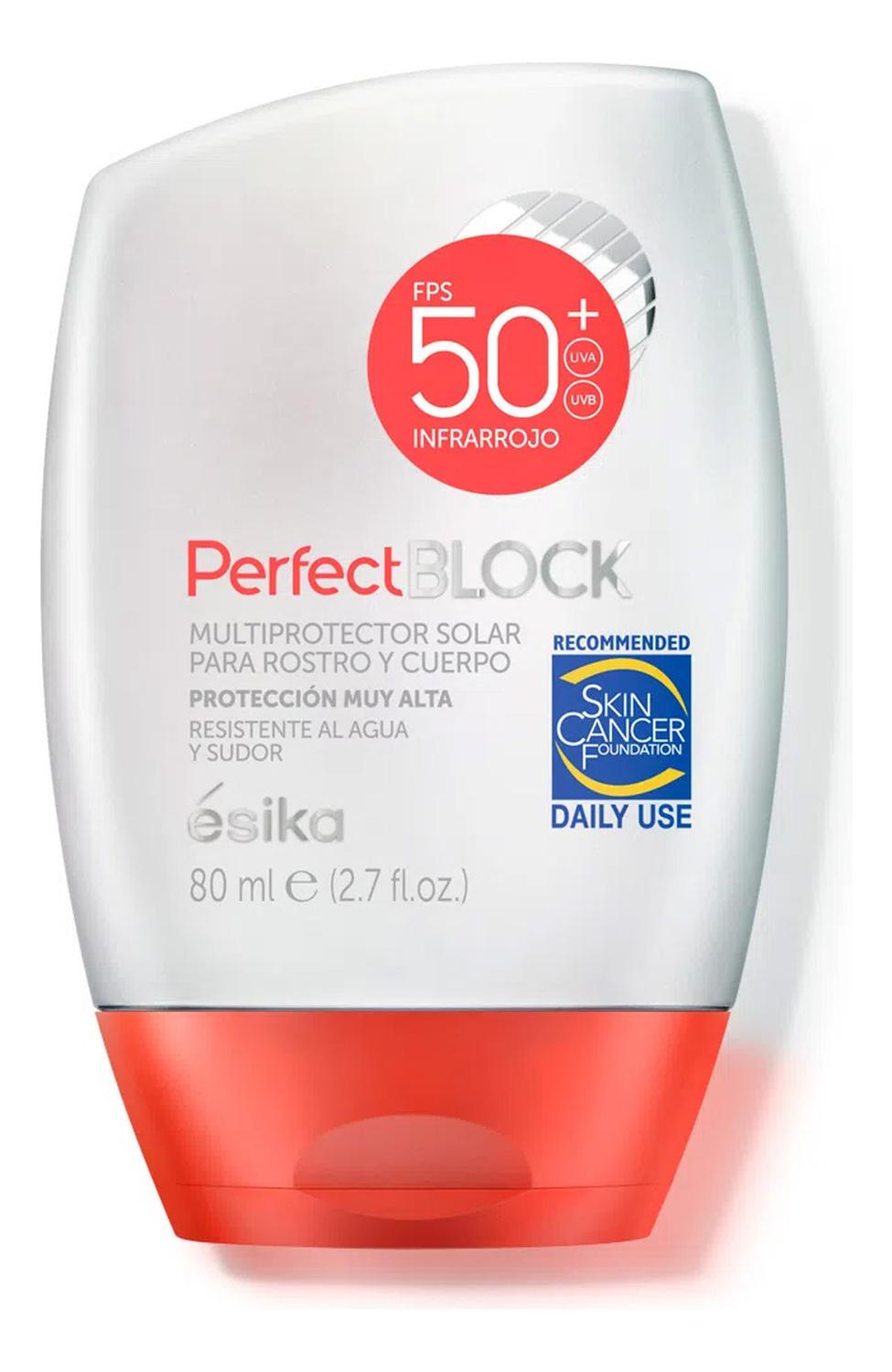 PROTECTOR SOLAR PARA ROSTRO Y CUERPO PERFECT BLOCK - 1