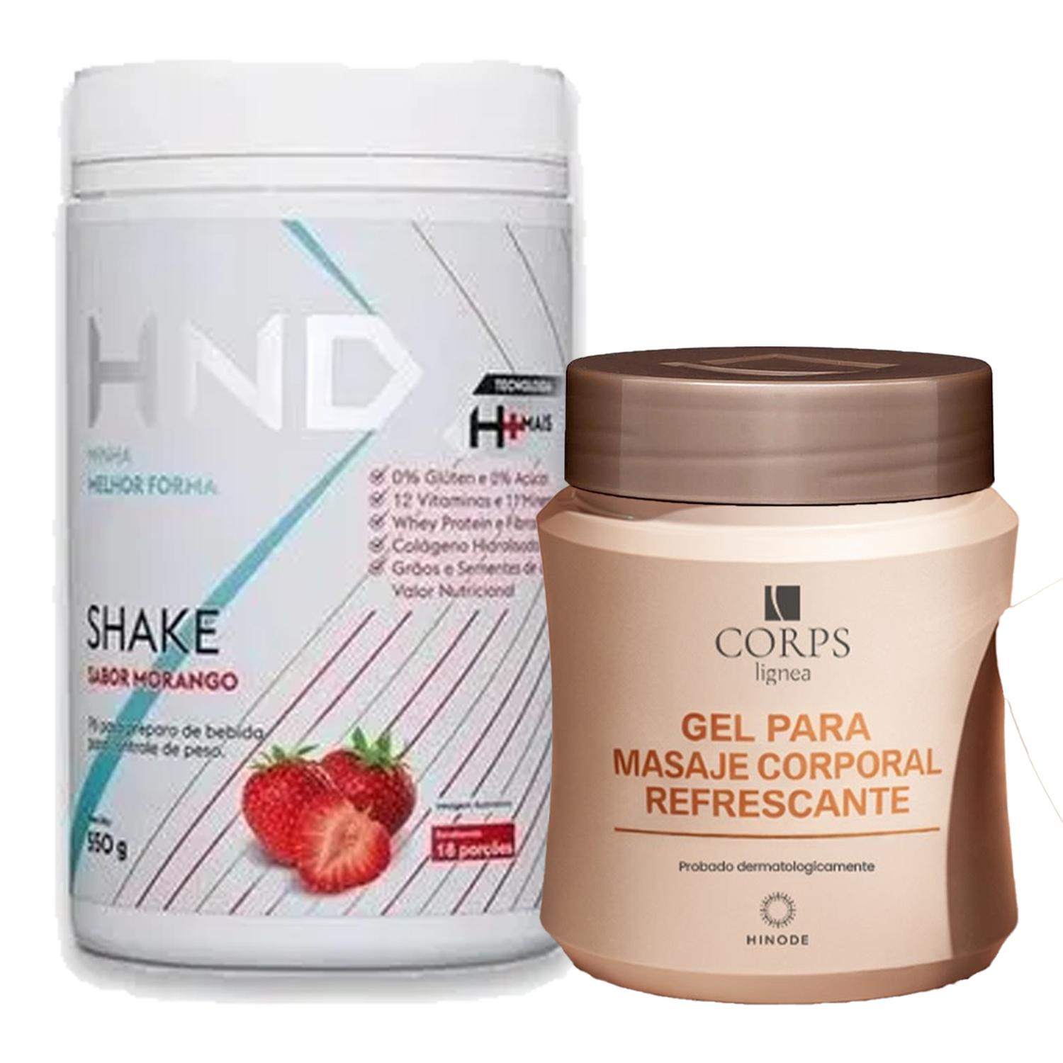 CORPS LIGNEA GEL PARA MASAJE CORPORAL REFRESCANTE CON BATIDO SHAKE FRESA - 1