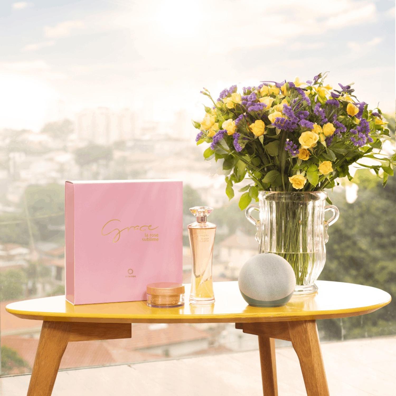 GRACE LA ROSE SUBLIME PERFUME DE MUJER CON SERUM PARA MANOS - 3