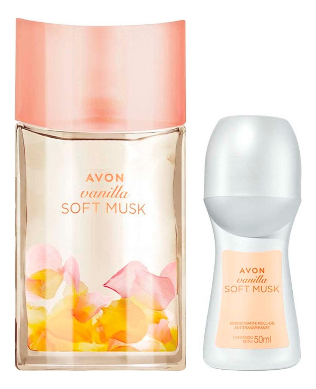 SOFT MUSK VAINILLA PERFUME DE MUJER CON DESODORANTE AVON - 1
