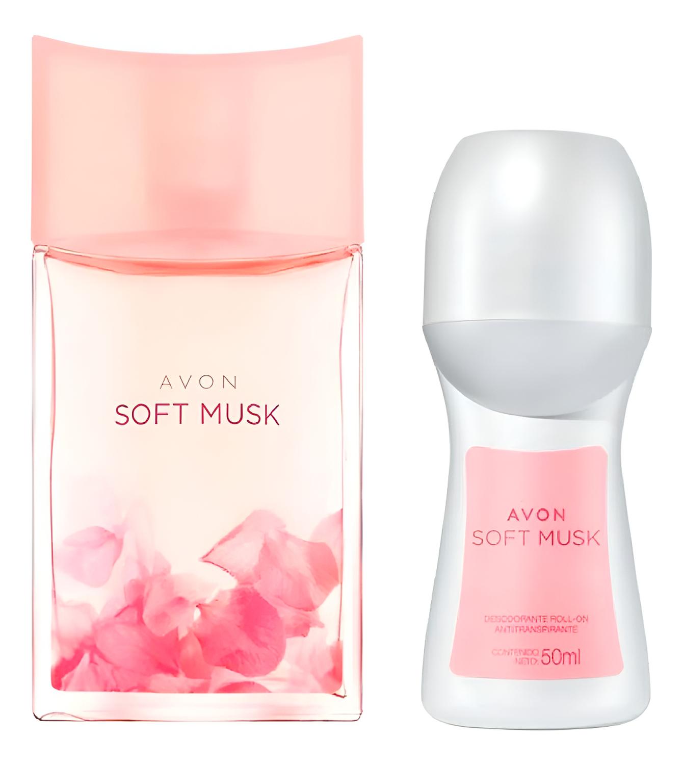 SOFT MUSK PERFUME DE MUJER CON DESODORANTE AVON - 1