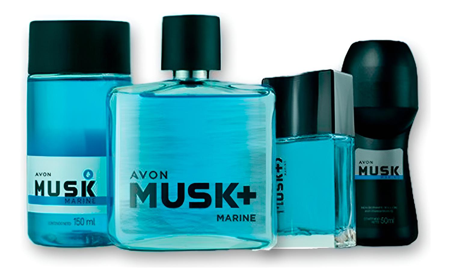 MUSK MARINE FRAGANCIA DE HOMBRE CON REFRESH MINI Y DEO ROLL ON - 1