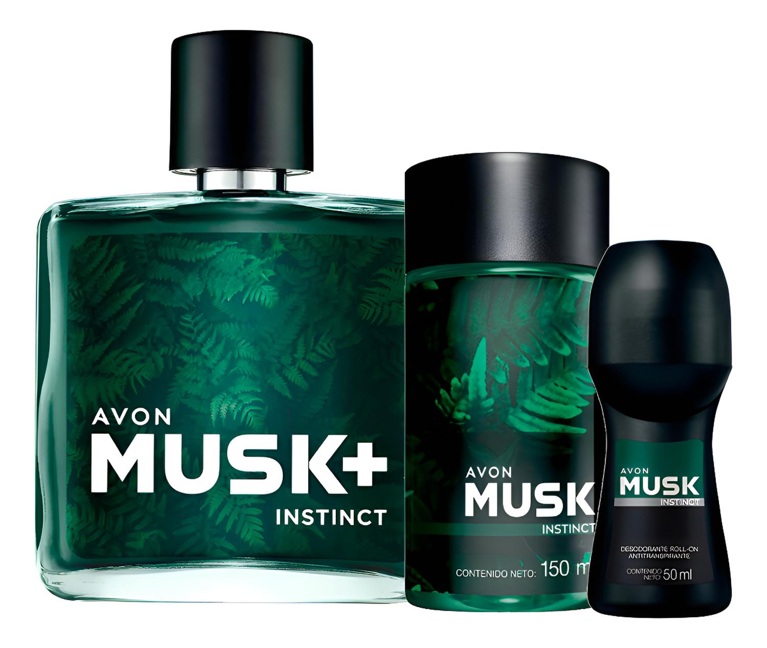 MUSK INSTICT FRAGANCIA DE HOMBRE CON REFRESH Y DEO ROLL ON - 1