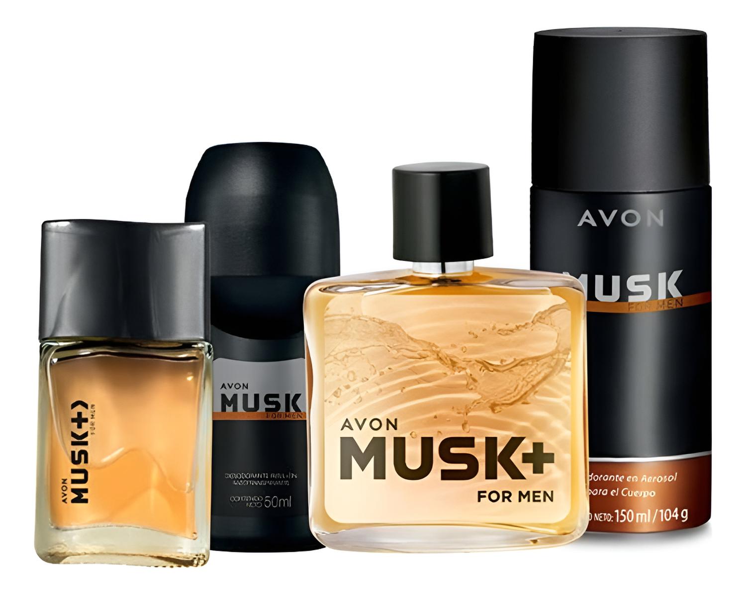 MUSK FRAGANCIA DE HOMBRE CON DEO ROLL ON SPRAY Y MINI - 1