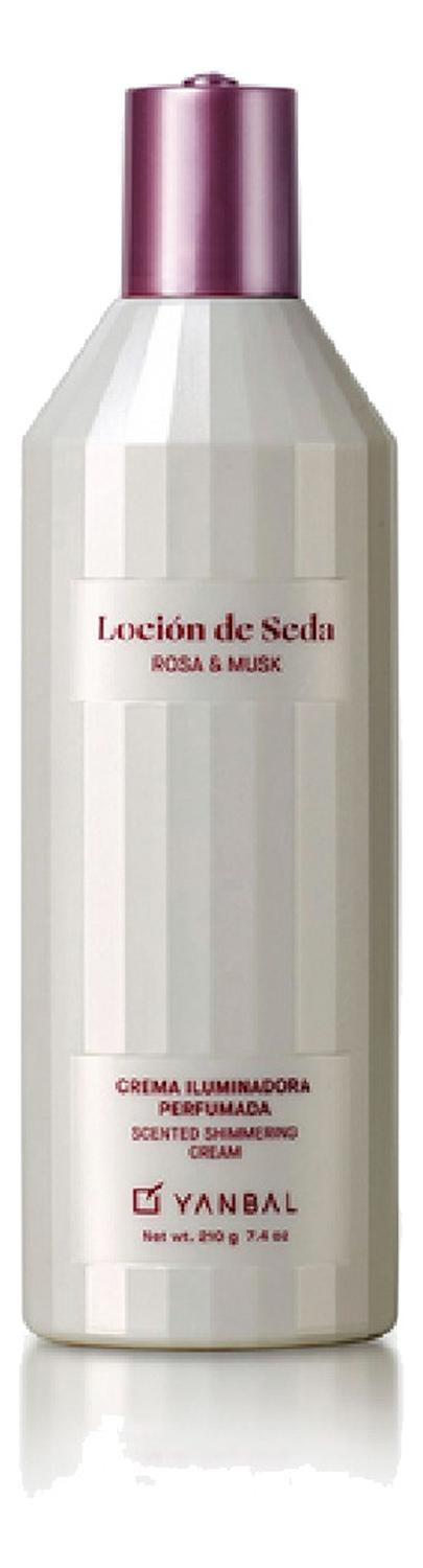 LOCIÓN DE SEDA ROSA Y MUSK CREMA ILUMINADORA PERFUMADA - 1