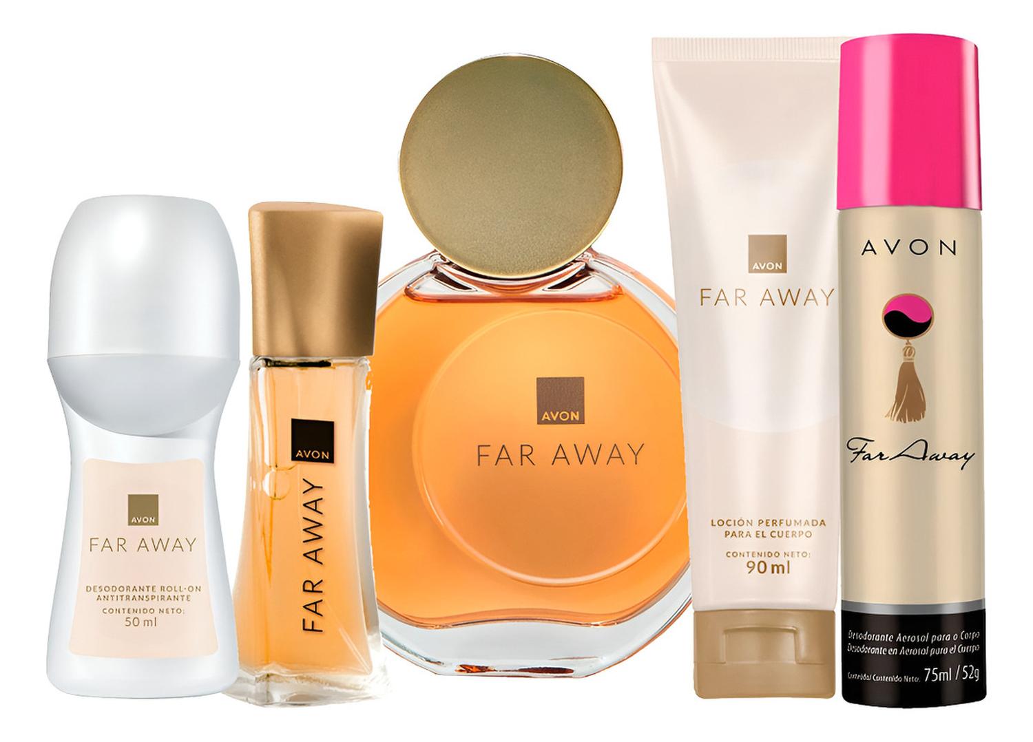 FAR AWAY PERFUME DE MUJER KIT COMPLETO X5 - 1