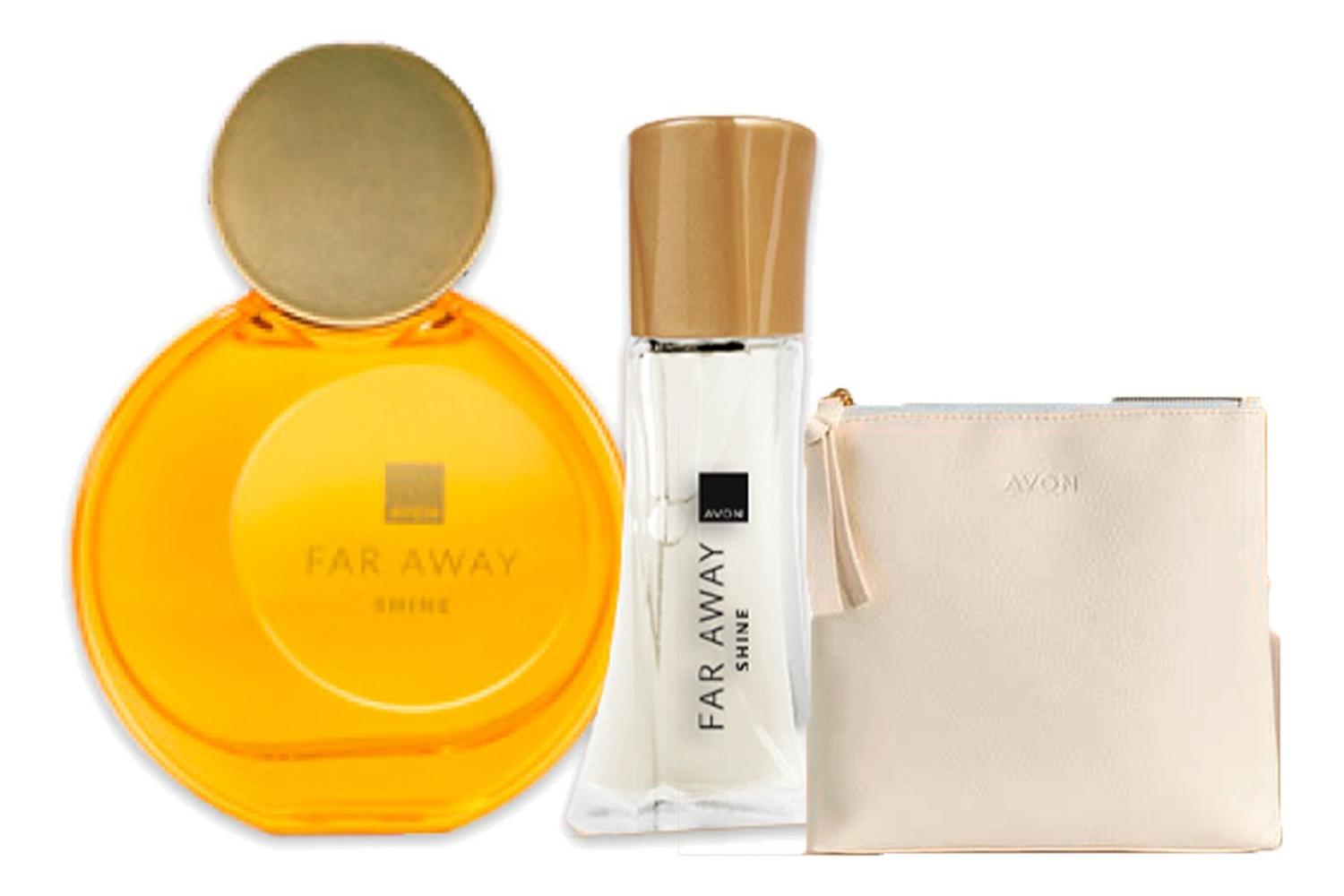 FAR AWAY SHINE PERFUME DE MUJER CON MINI Y TARJETERO - 1