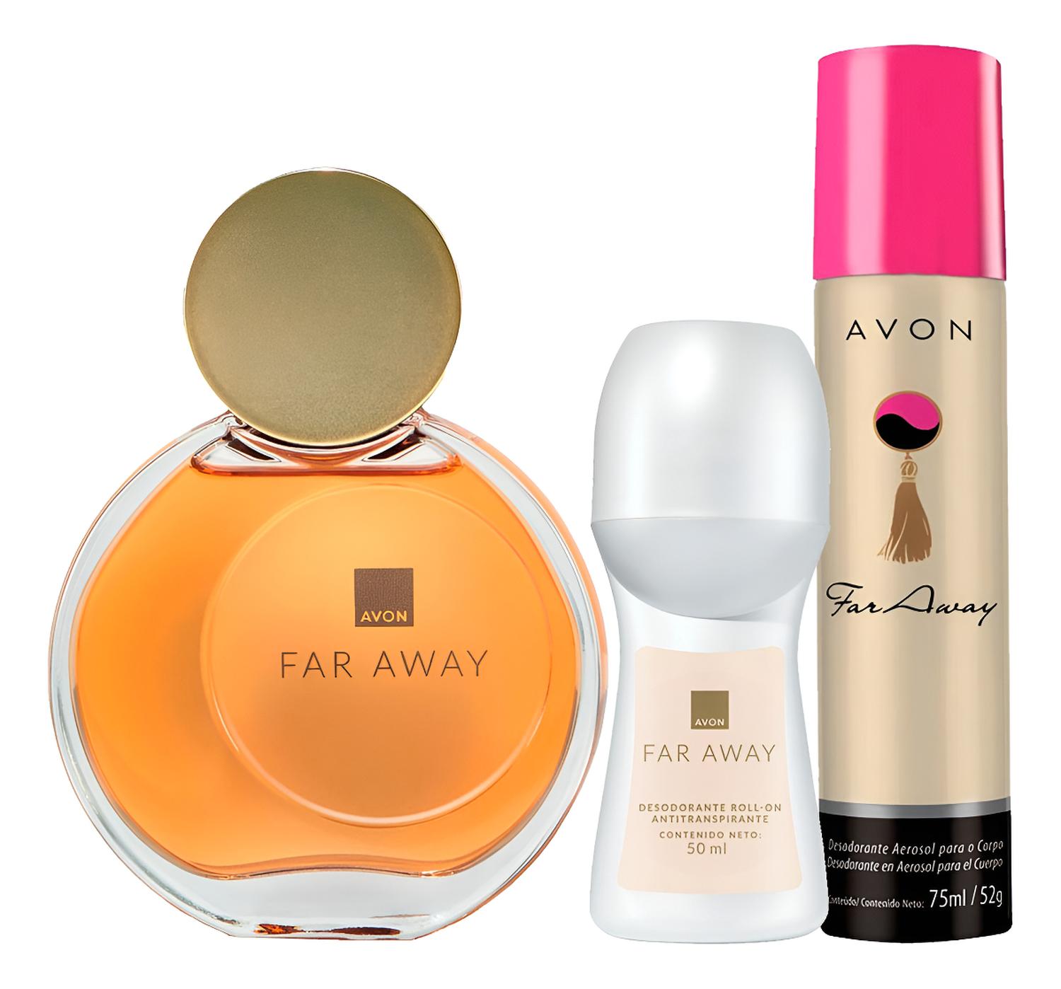 FAR AWAY PERFUME DE MUJER CON DEO ROLL ON Y SPRAY - 1