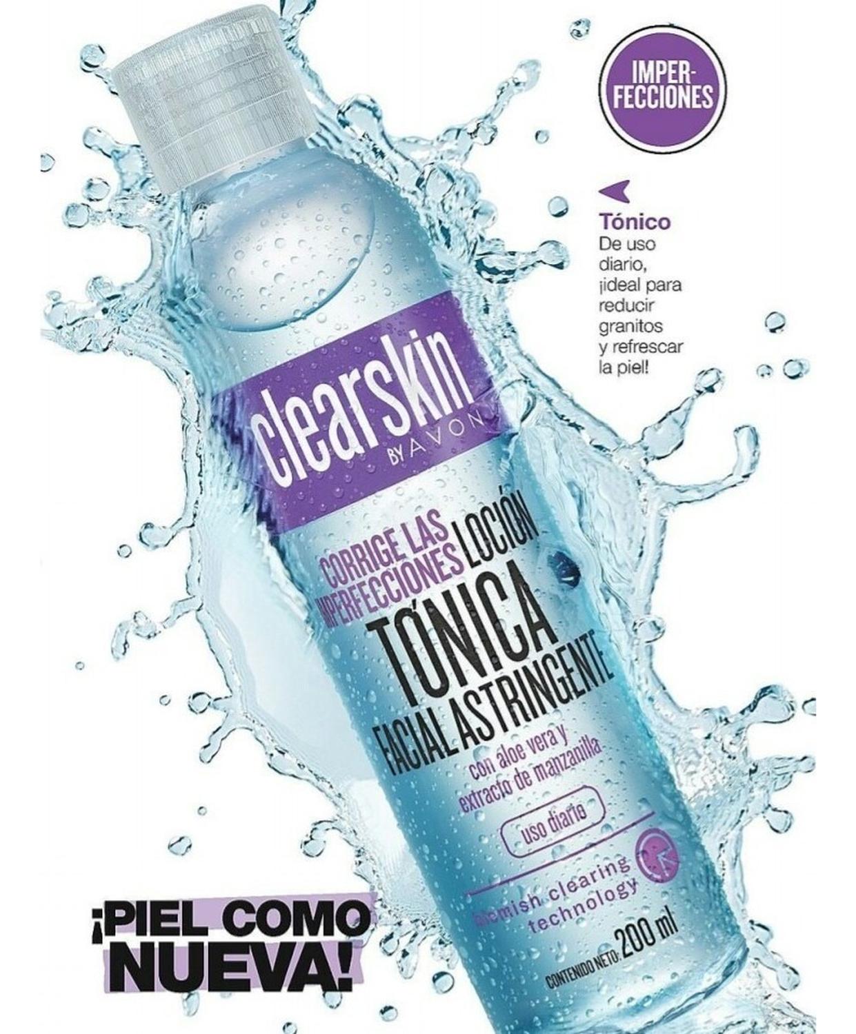 AVON CLEARSKIN LOCIÓN TÓNICA ASTRINGENTE 200ML - 2