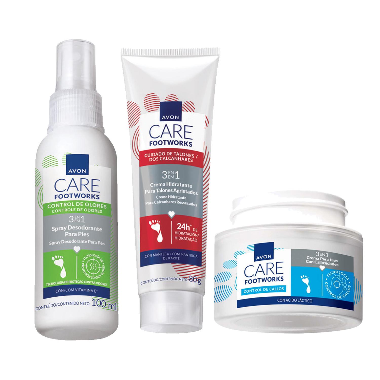 AVON CARE FOOTWORKS RUTINA PIES X3 - 1