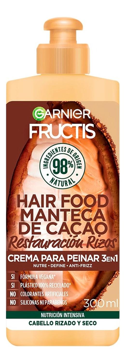 CREMA PARA PEINAR FRUCTIS HAIR FOOD CACAO 300ML - 1