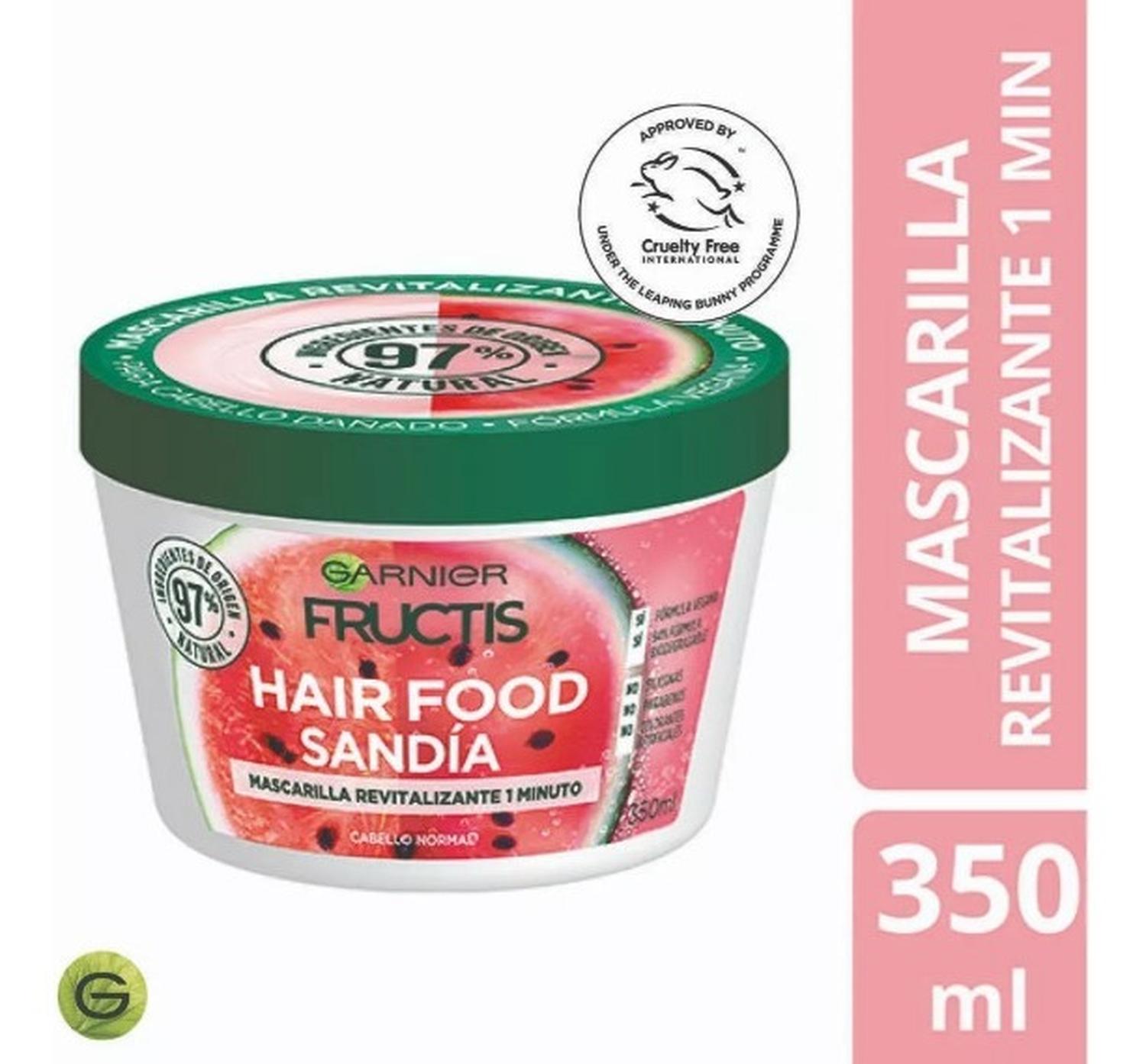 MASCARILLA GARNIER FRUCTIS HAIR FOOD SANDÍA 350 ML - 2