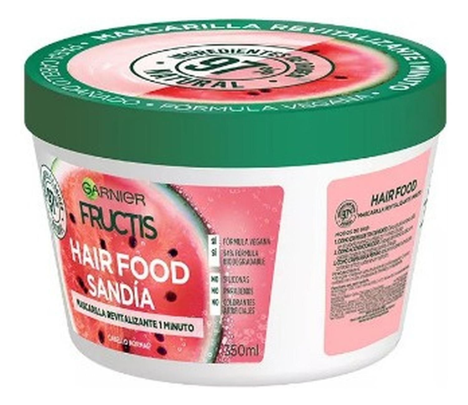MASCARILLA GARNIER FRUCTIS HAIR FOOD SANDÍA 350 ML - 4