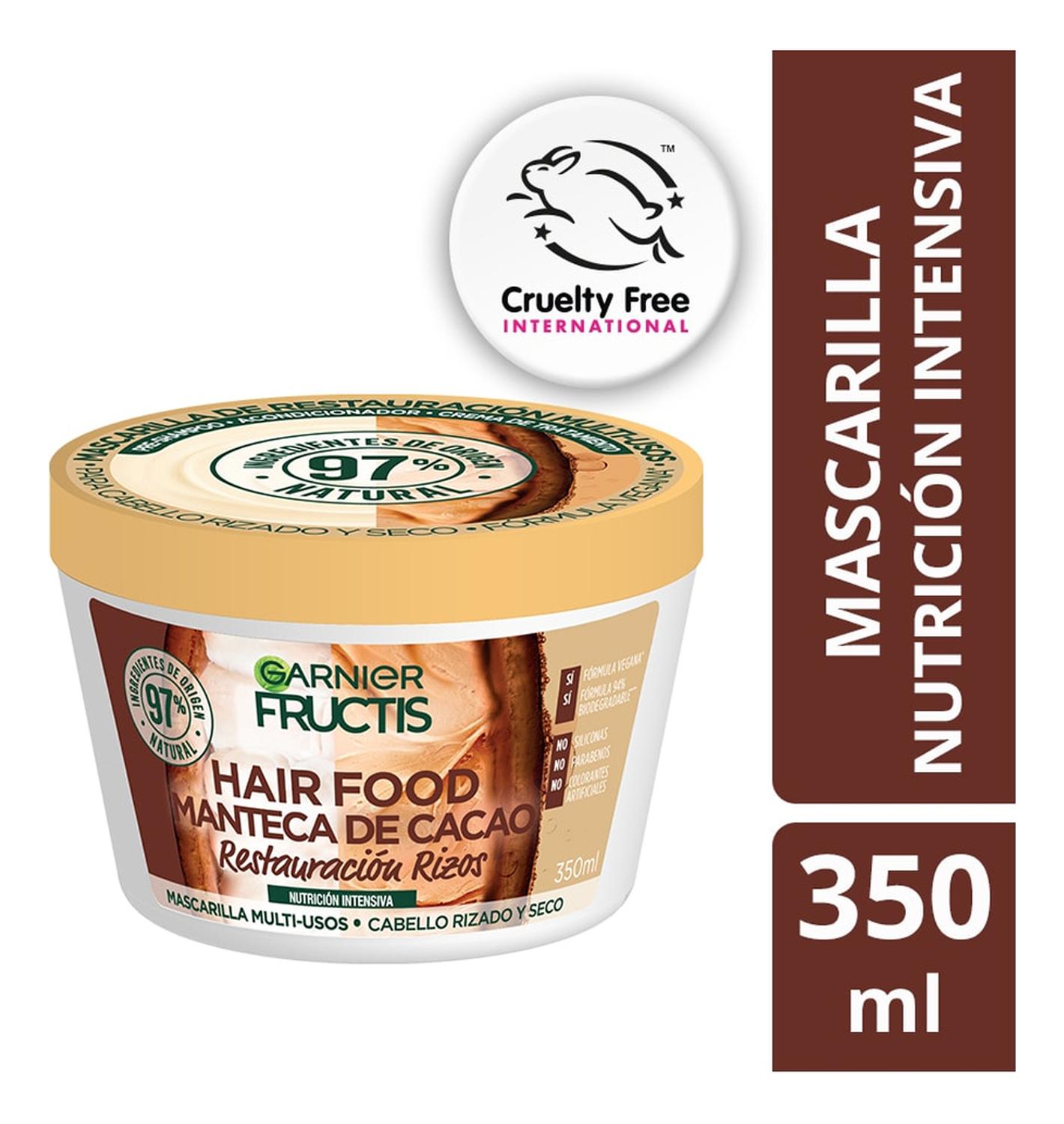 MASCARILLA GARNIER FRUCTIS HAIR FOOD CACAO 350ML - 3
