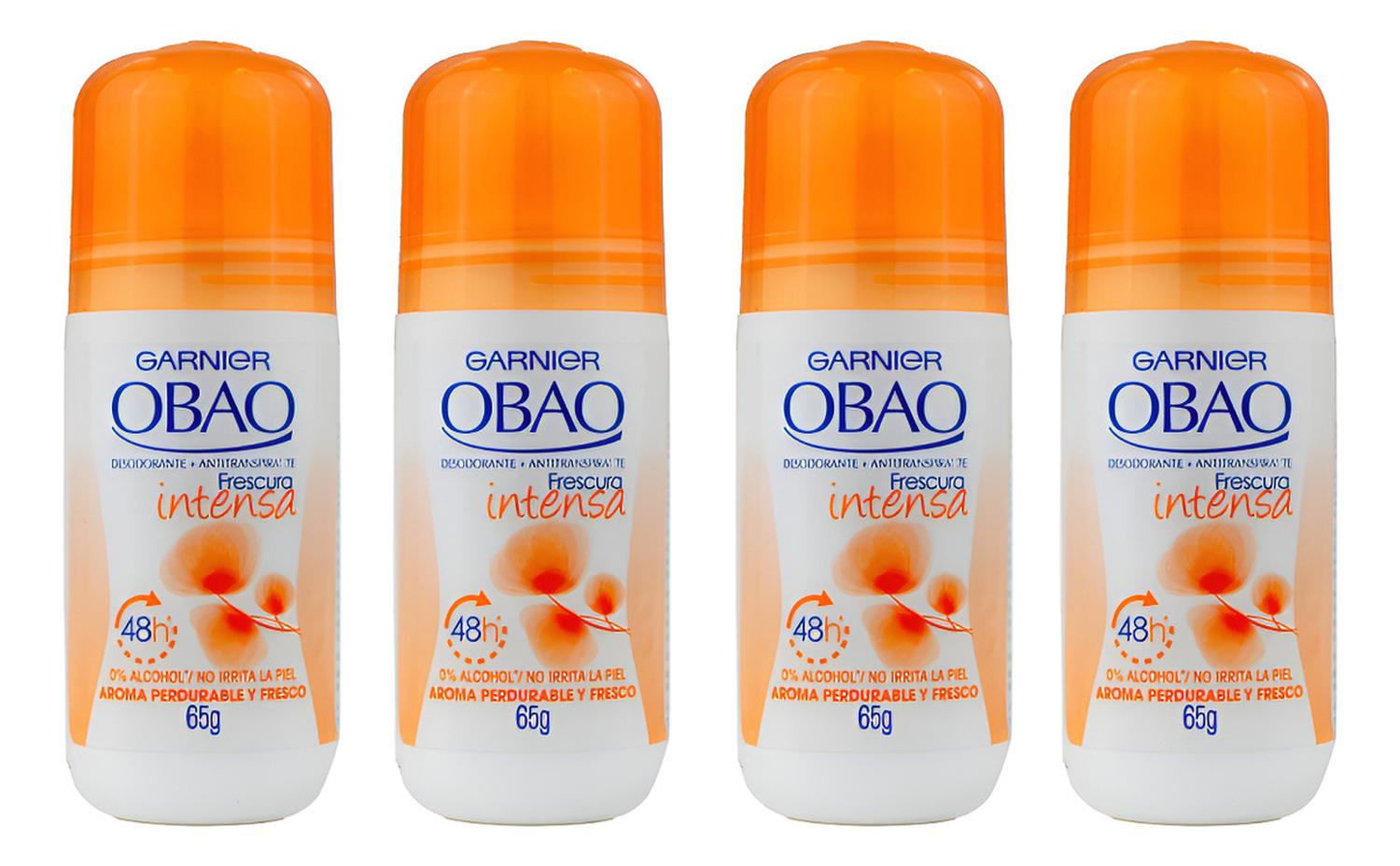 OBAO DESODORANTE ROLL ON MUJER FRESCURA INTENSA X4 UND - 1
