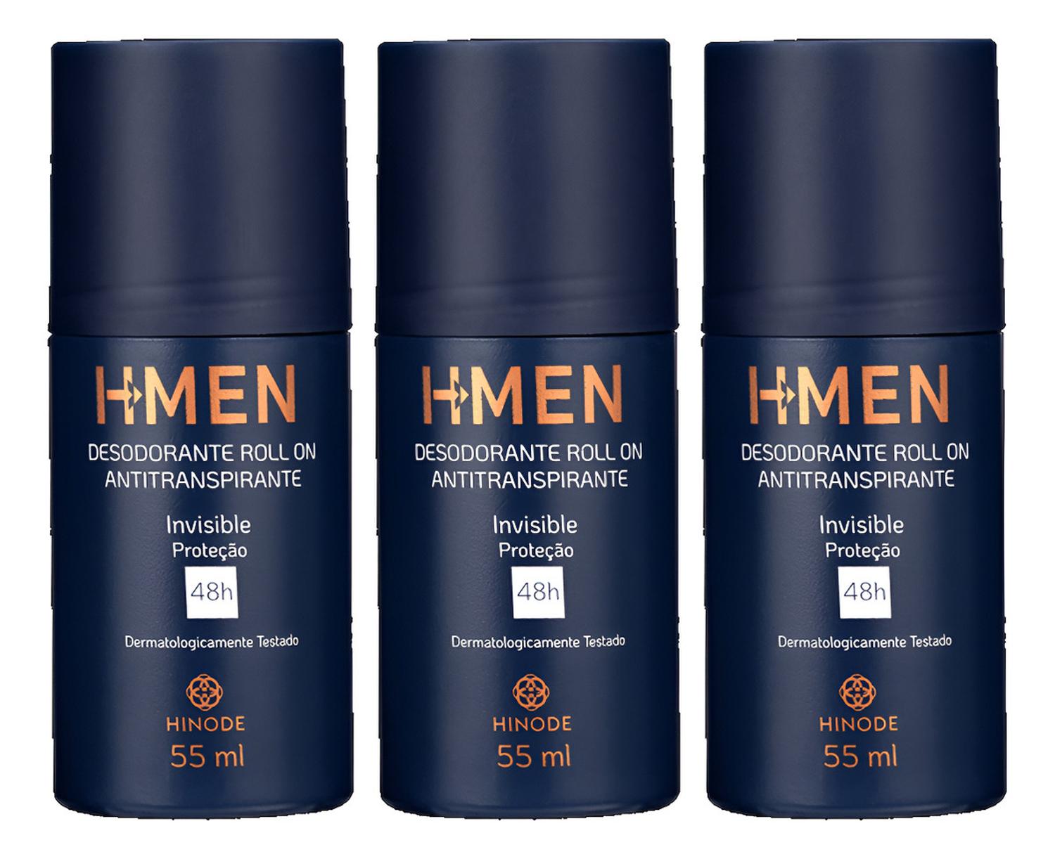 H-MEN DESODORANTE DE HOMBRE ROLL-ON X3 UND - 1
