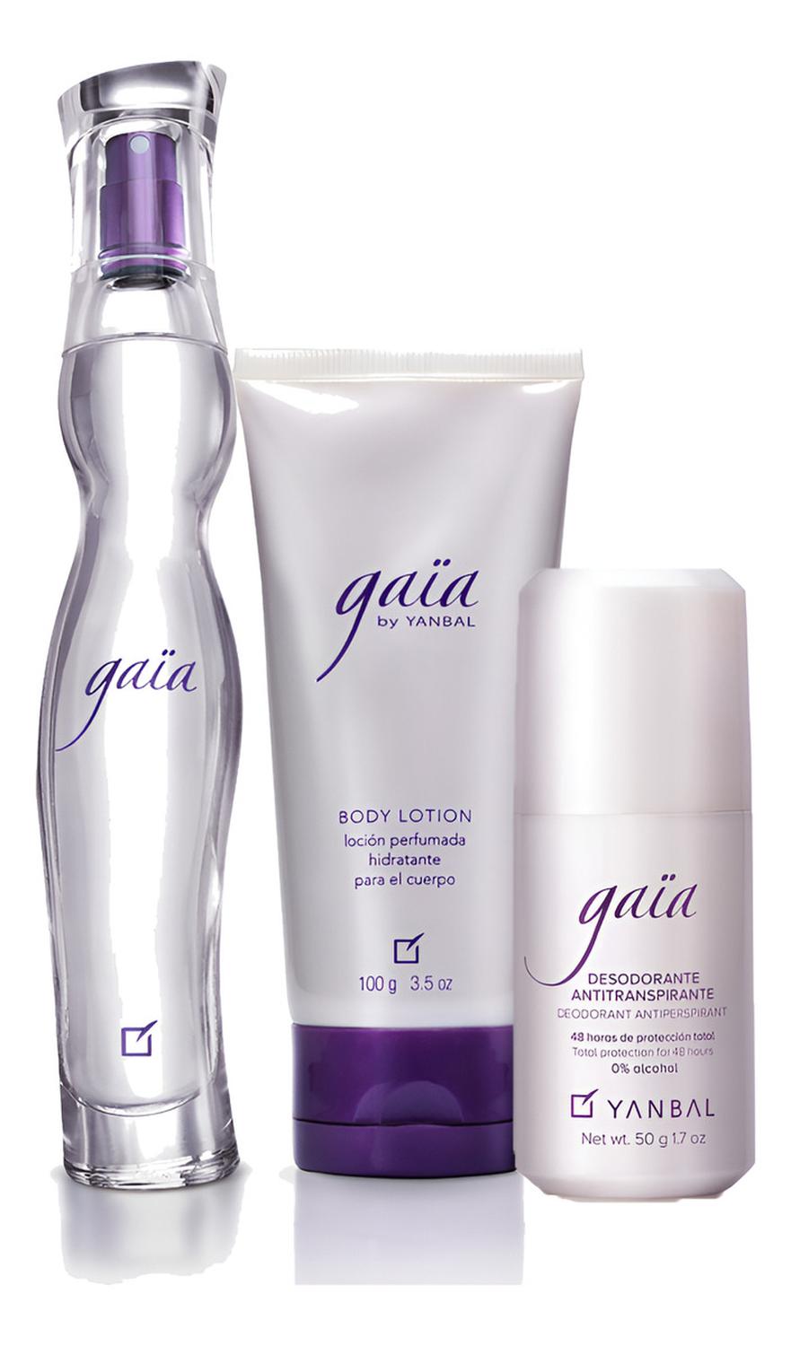 GAIA PERFUME CON DESODORANTE Y BODY LOTION YANBAL - 1