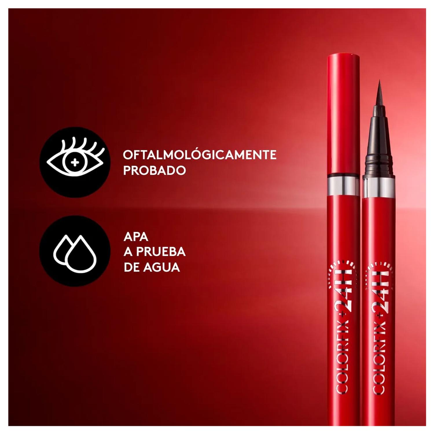 ÉSIKA DELINEADOR COLORFIX PLUMÓN TATTOO NEGRO PUNTA FINA NEGRO - 3
