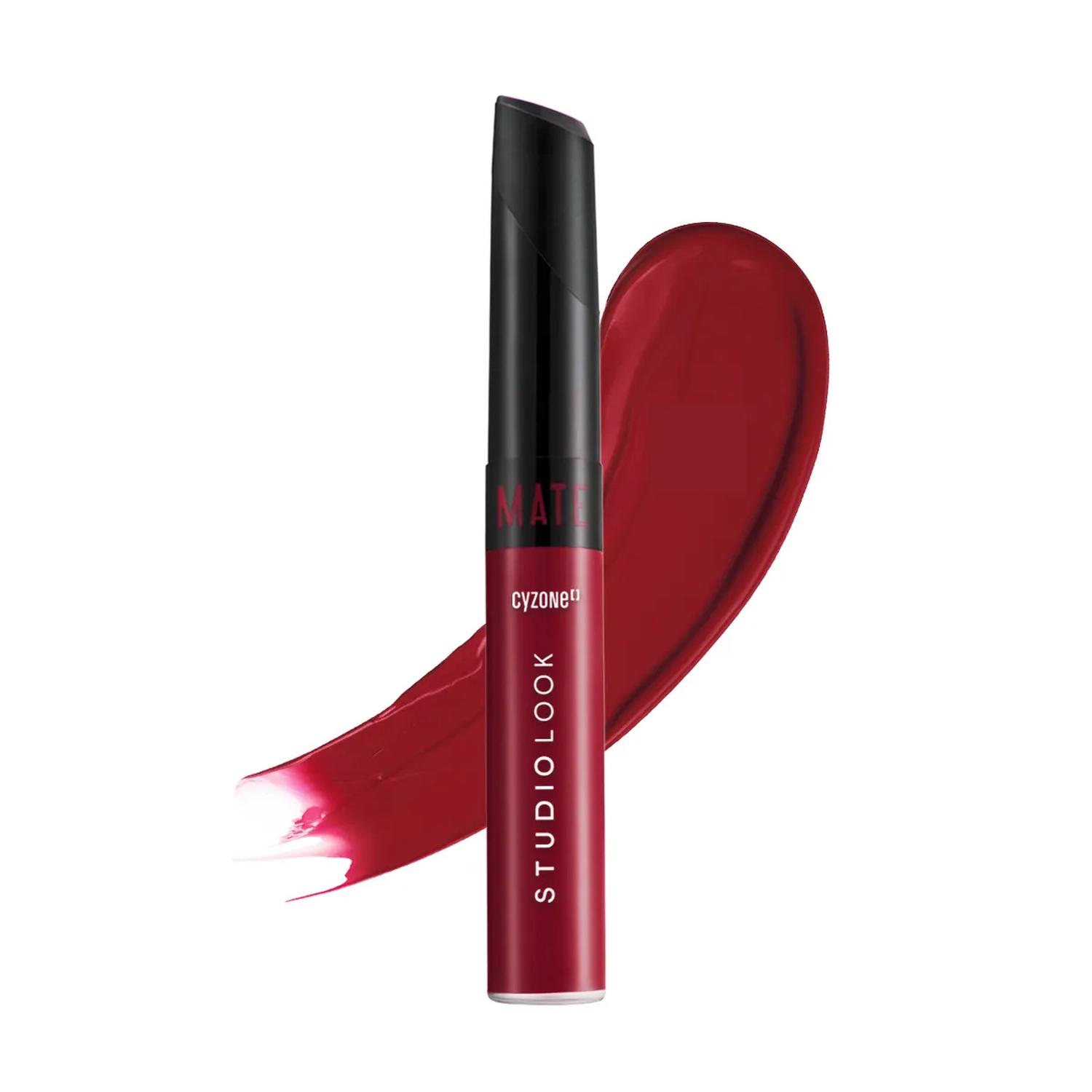 LABIAL LIQUIDO MATE WINE O CLOCK STUDIO LOOK - 1