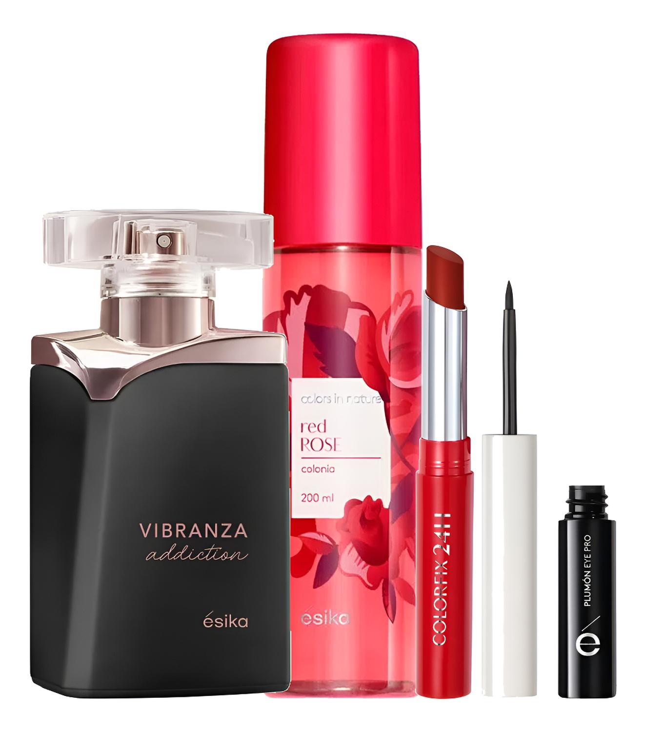 VIBRANZA ADDICTION PERFUME DE MUJER CON DELINEADOR CON RIMEL - 1