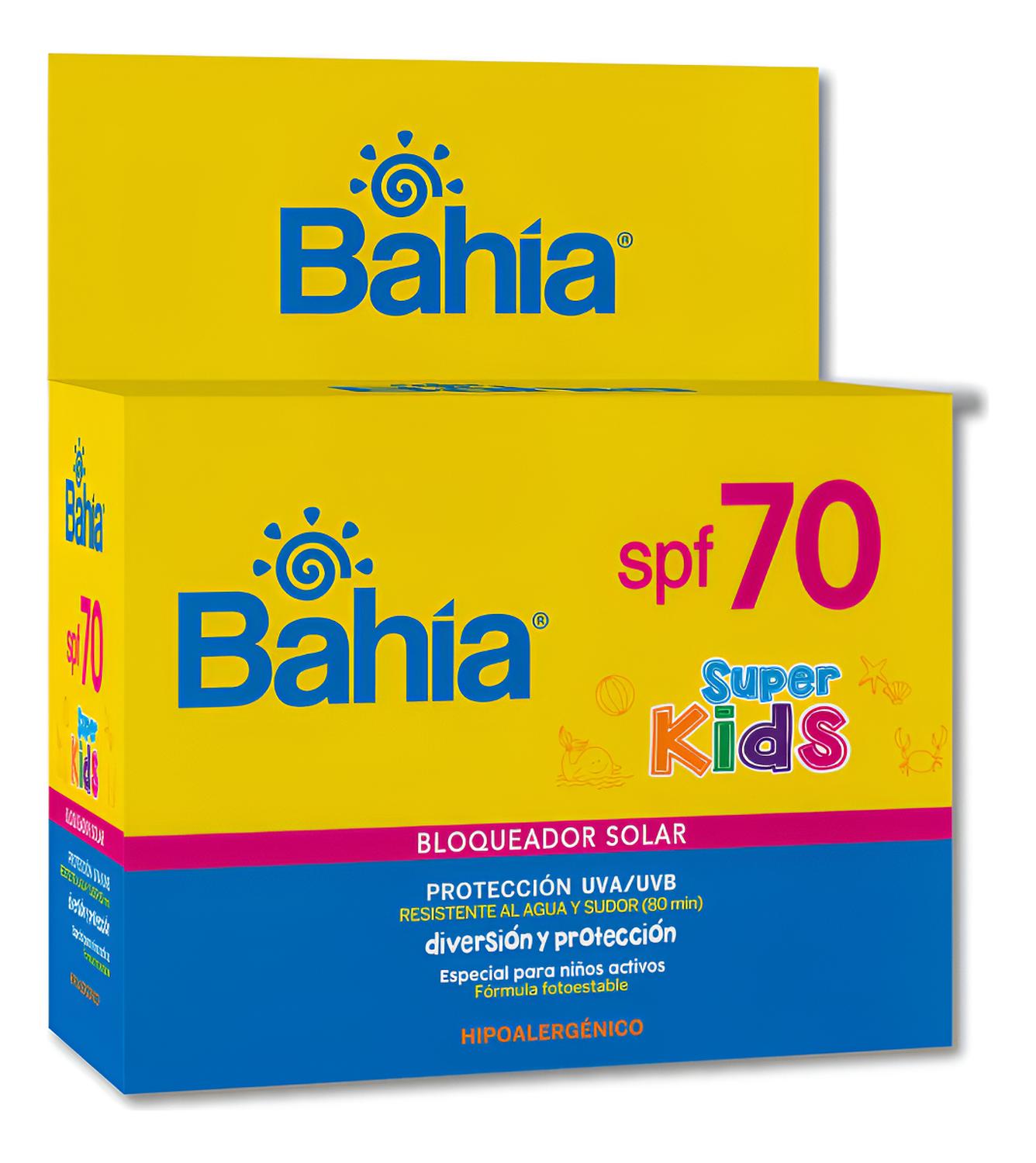 BLOQUEADOR BAHÍA SUPER KIDS SPF 70+ SACHET 10 GR. X 20. - 1