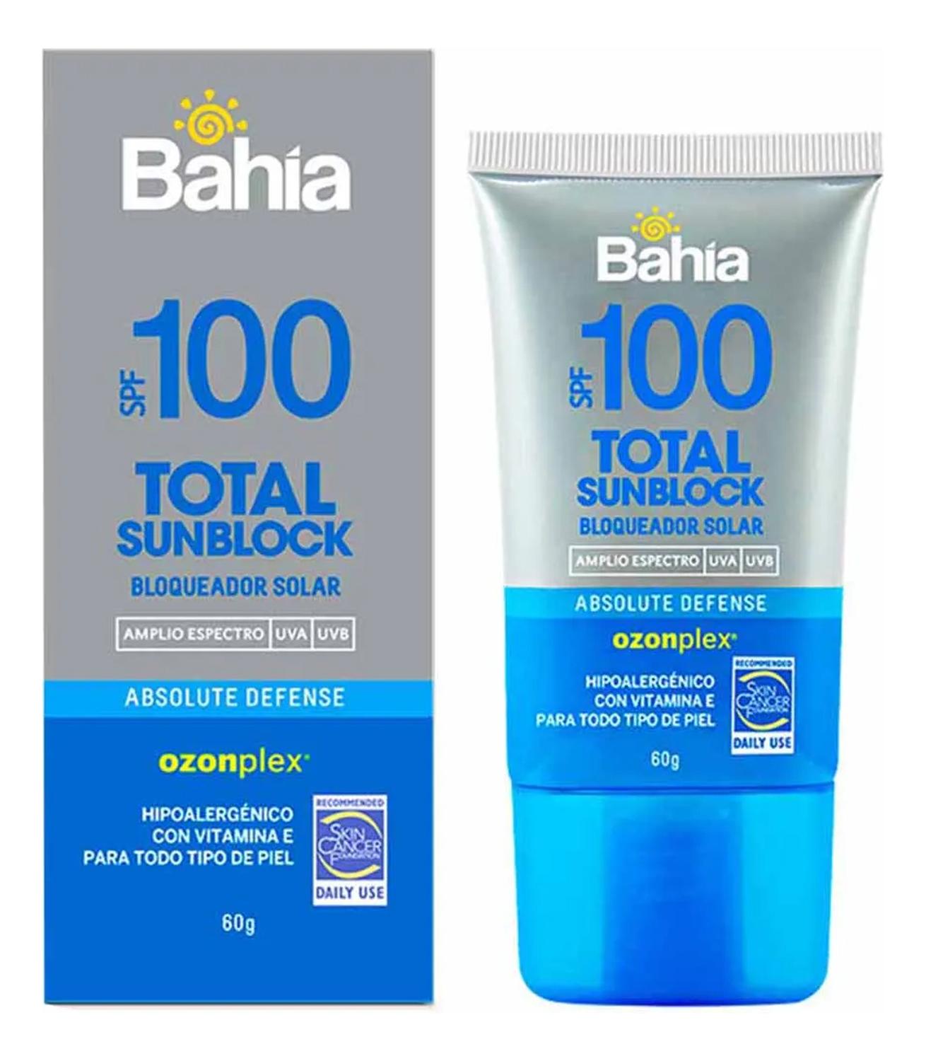 BLOQUEADOR BAHÍA TOTAL SUNBLOCK SPF100 60 G. - 1