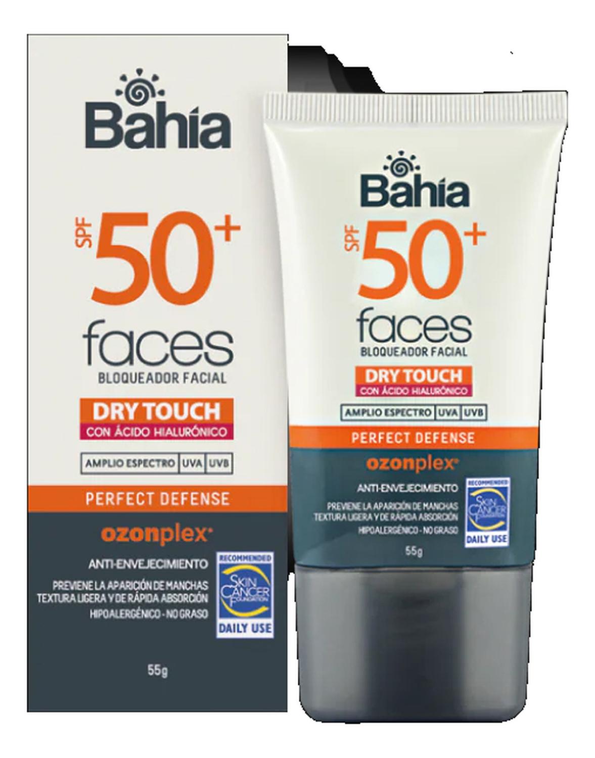 BLOQUEADOR BAHÍA DRY TOUCH CON ÁCIDO HIALURÓNICO SPF50+ 55 G - 1