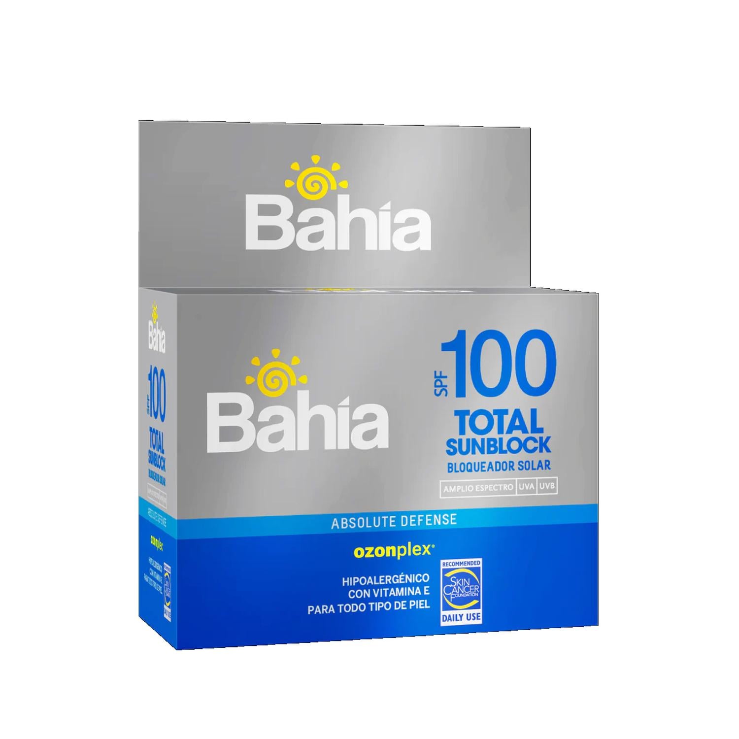 BLOQUEADOR BAHÍA TOTAL SUNBLOCK SPF100 SACHET 10 G. X 20. - 1