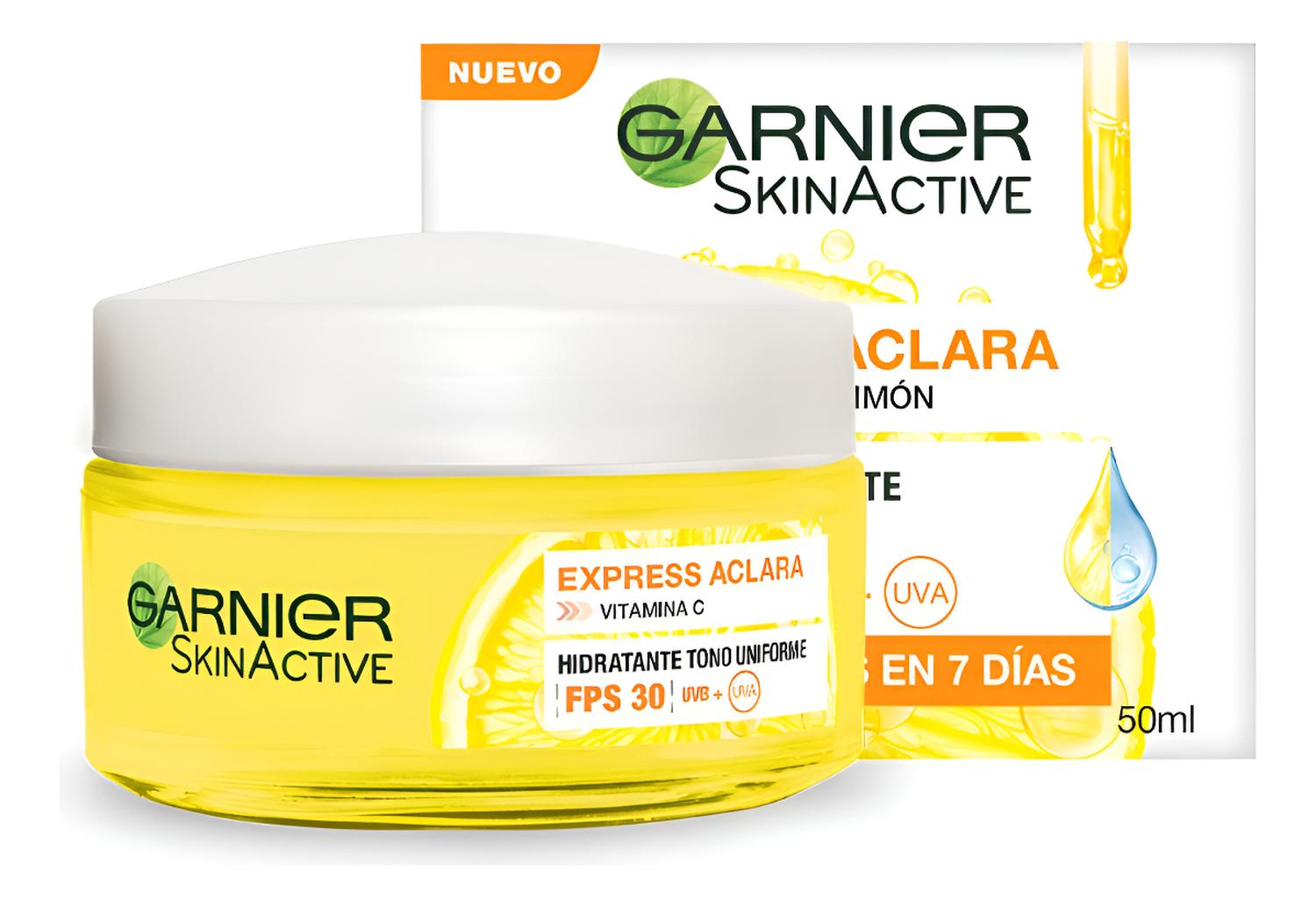 CREMA HIDRATANTE GARNIER SKIN ACTIVE EXPRESS ACLARA FPS 30 - 1