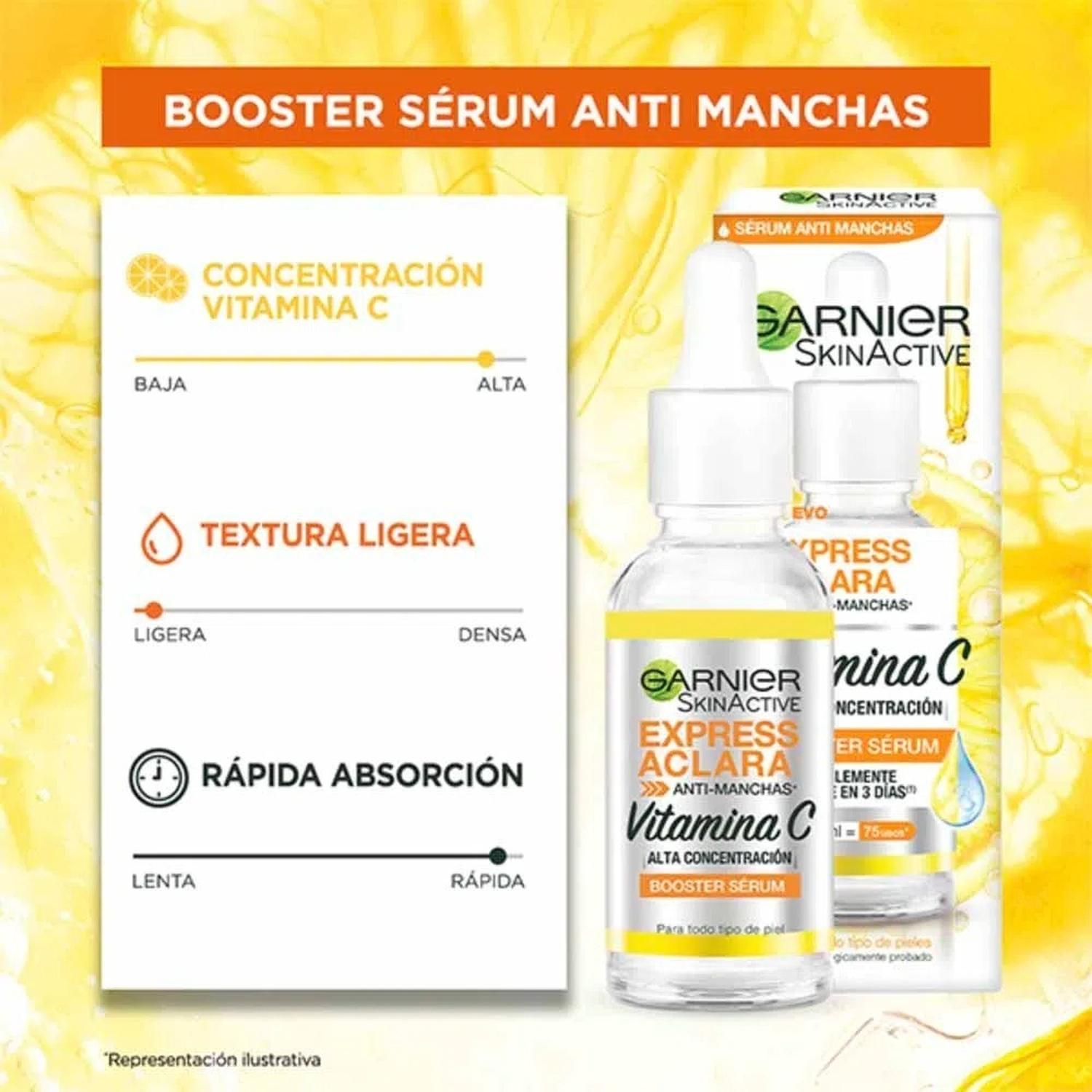 SÉRUM SKIN ACTIVE EXPRESS ACLARA ANTI-MANCHAS VITAMINA C - 4