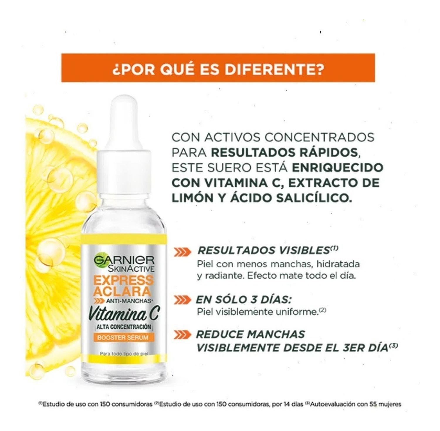 SÉRUM SKIN ACTIVE EXPRESS ACLARA ANTI-MANCHAS VITAMINA C - 7