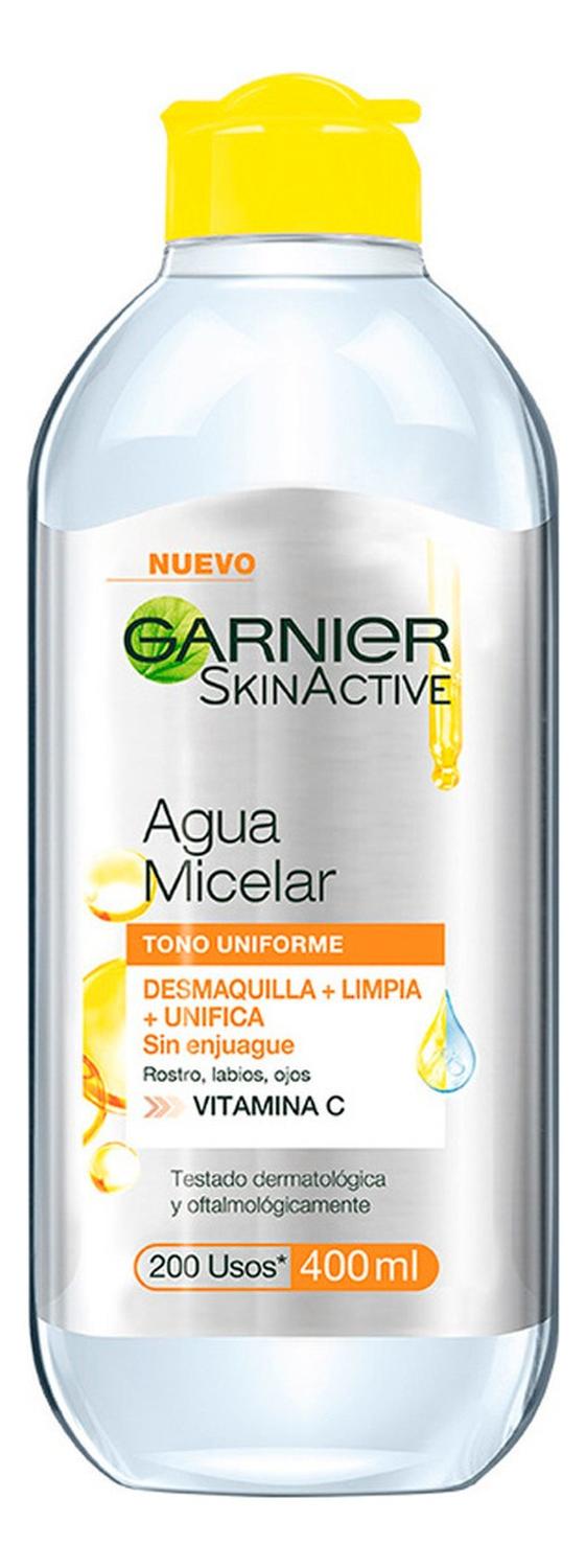 AGUA MICELAR EXPRESS ACLARANTE VITAMINA C 400ML GARNIER - 2
