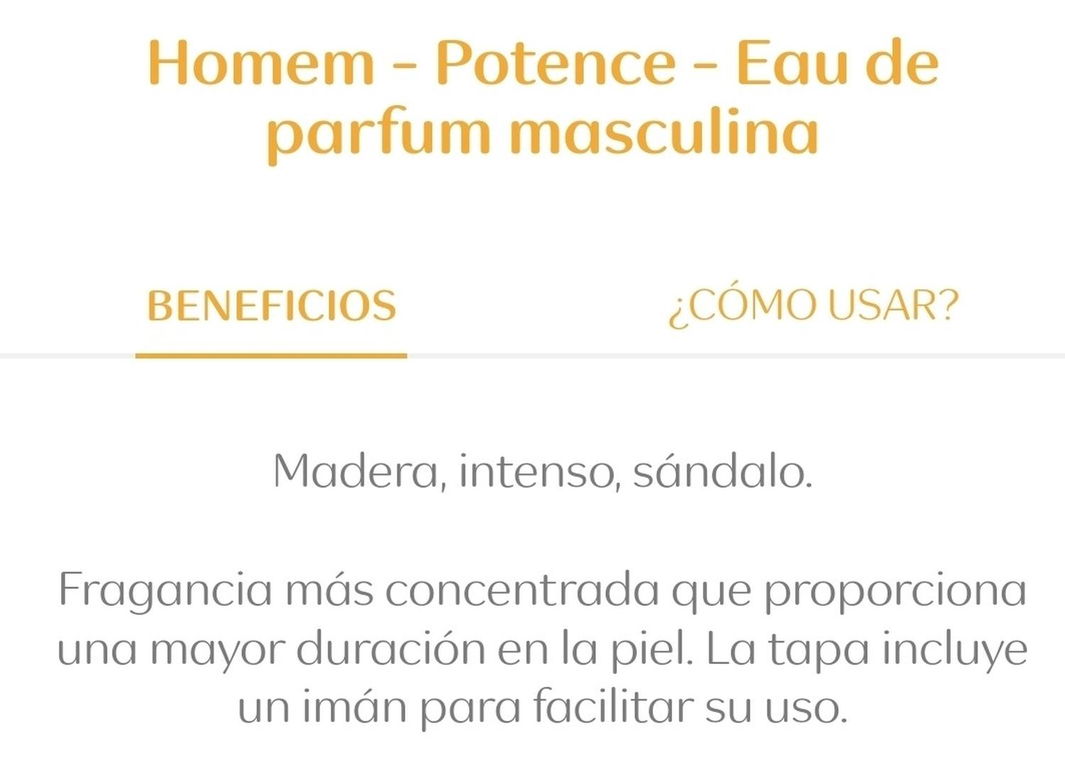HOMEM POTENCE PERFUME DE HOMBRE 100ML - 4
