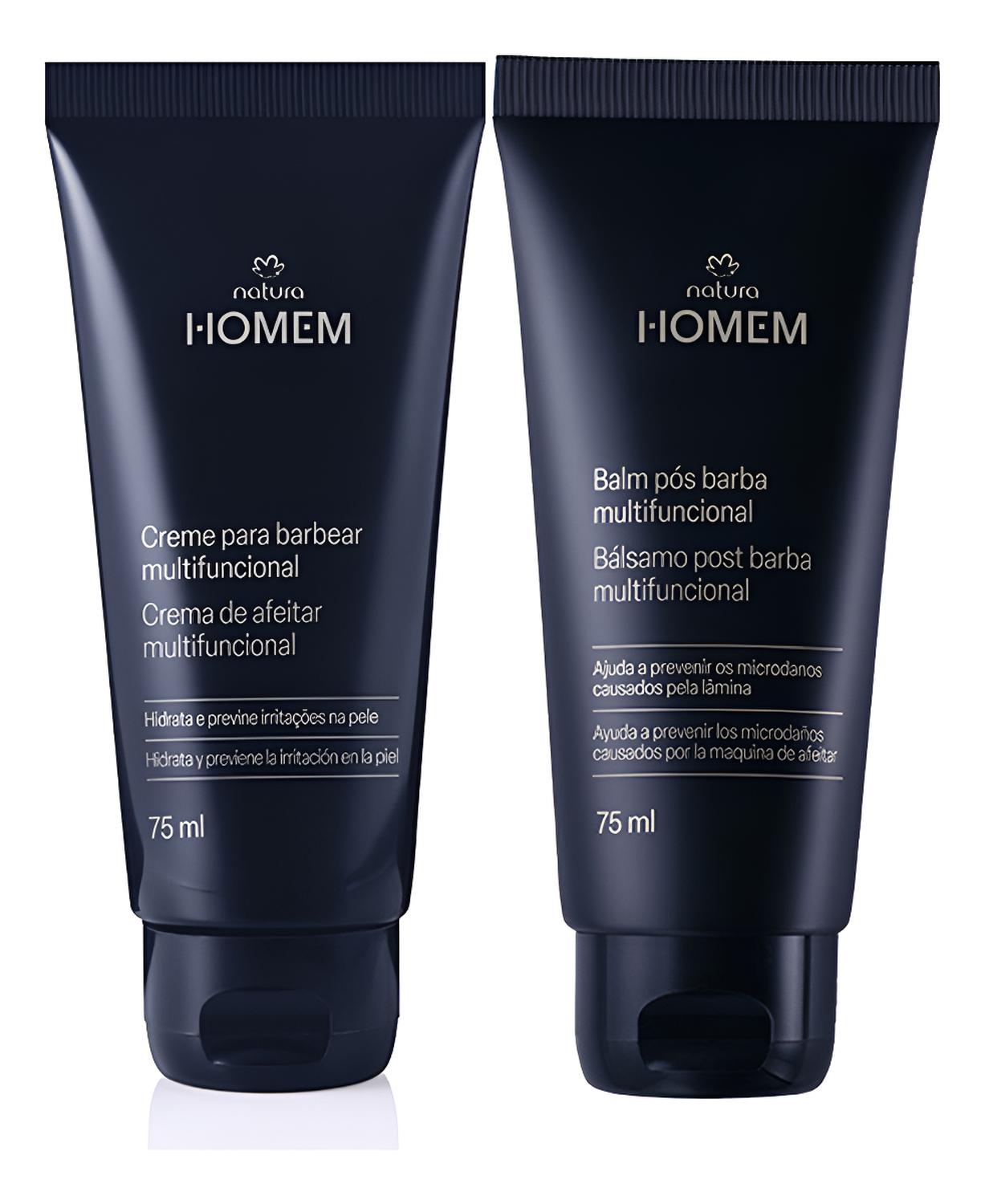 KIT NATURA HOMEM CREMA DE AFEITAR CON POST AFEITADO NATURA - 1